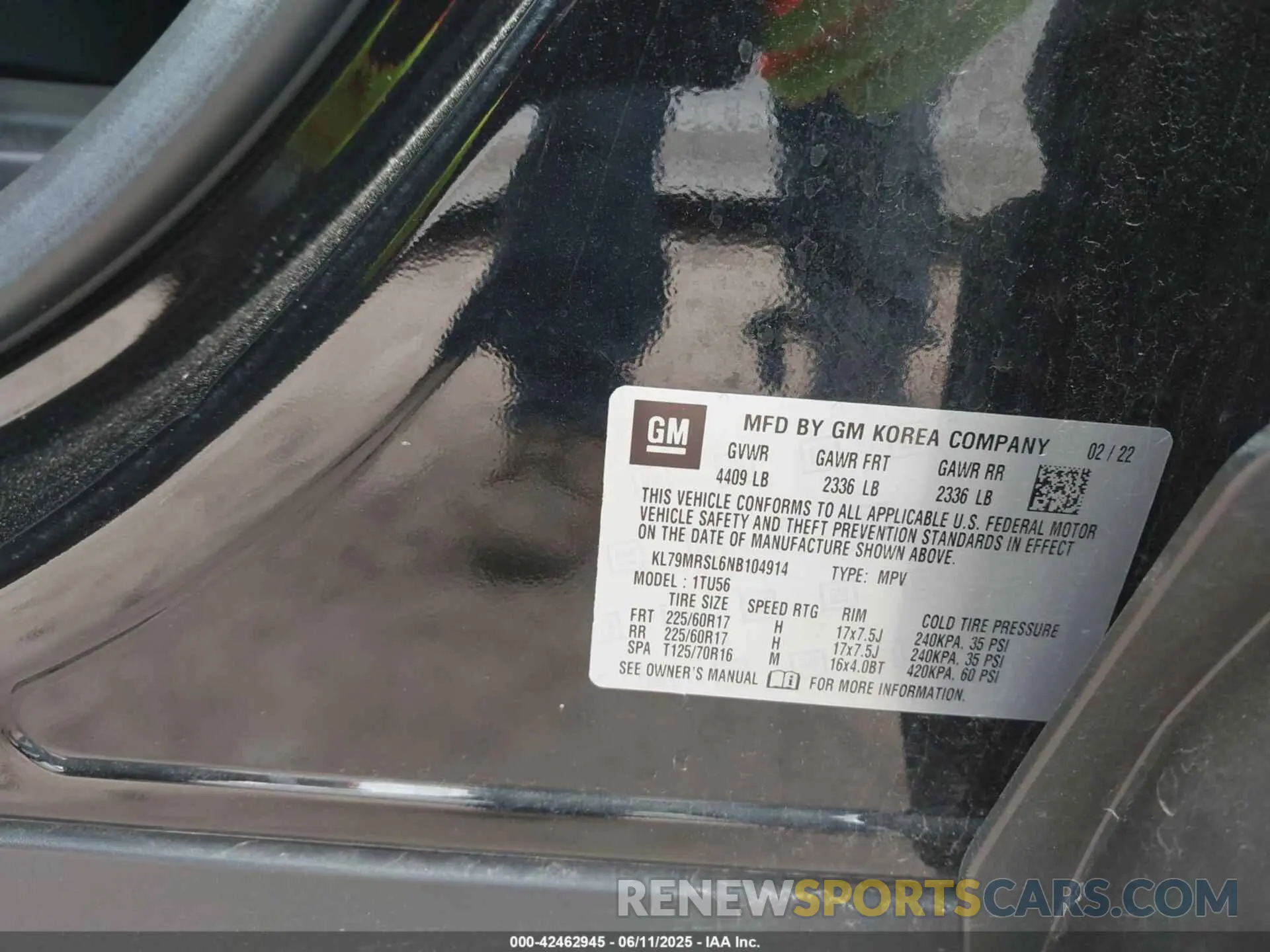 9 Photograph of a damaged car KL79MRSL6NB104914 CHEVROLET TRAILBLAZER 2022