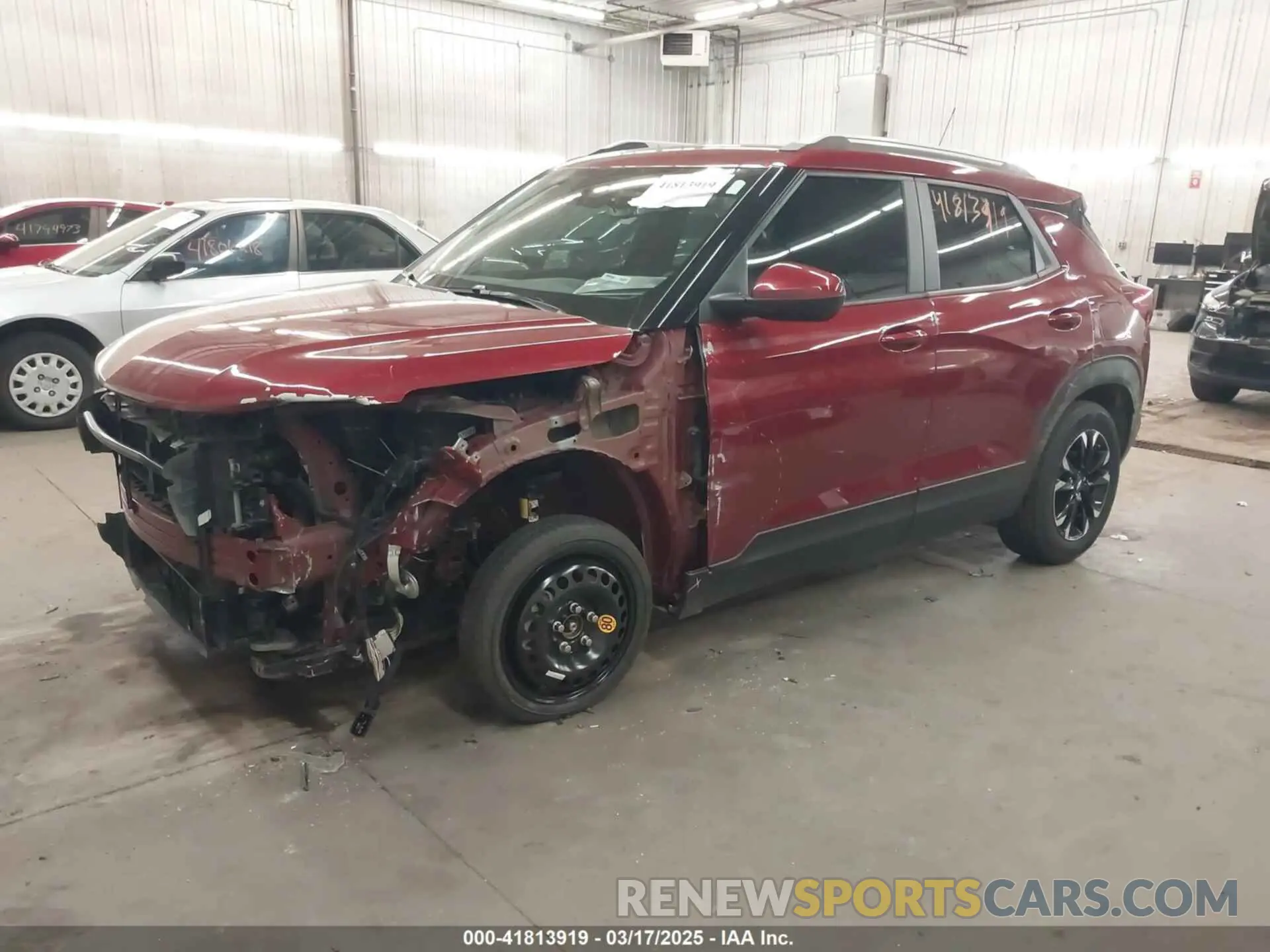 2 Photograph of a damaged car KL79MRSL9NB093262 CHEVROLET TRAILBLAZER 2022