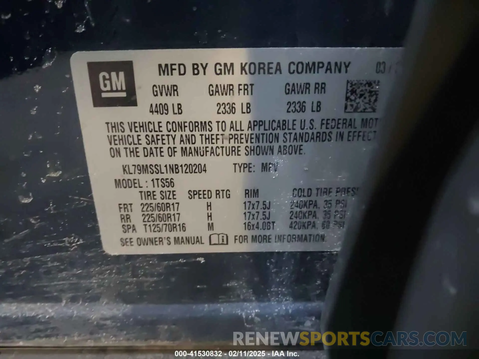 9 Photograph of a damaged car KL79MSSL1NB120204 CHEVROLET TRAILBLAZER 2022