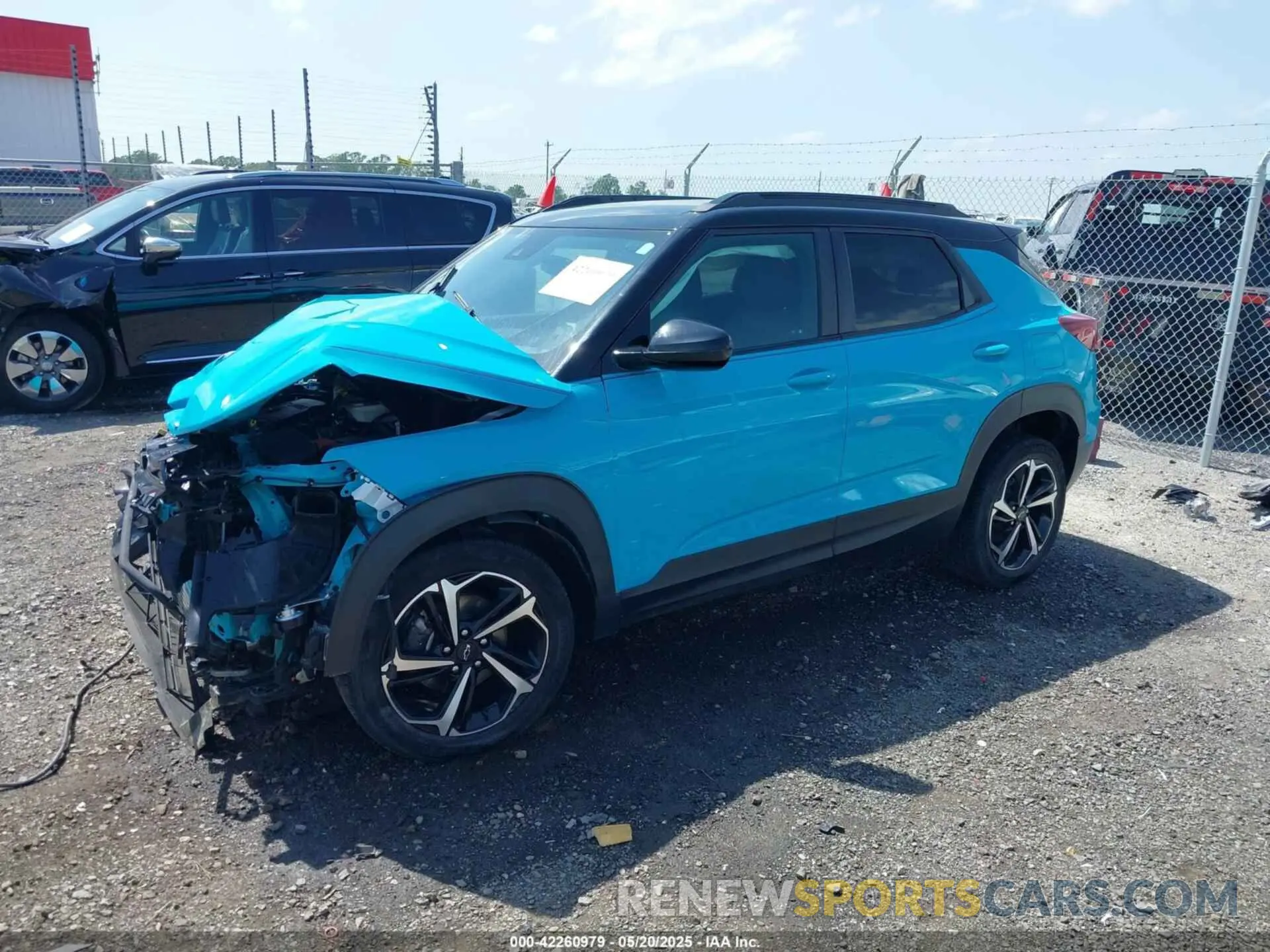 2 Photograph of a damaged car KL79MTSL1NB037815 CHEVROLET TRAILBLAZER 2022
