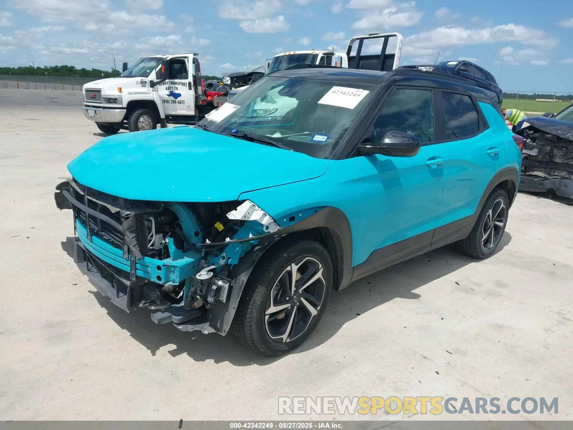 2 Photograph of a damaged car KL79MTSL3NB016061 CHEVROLET TRAILBLAZER 2022