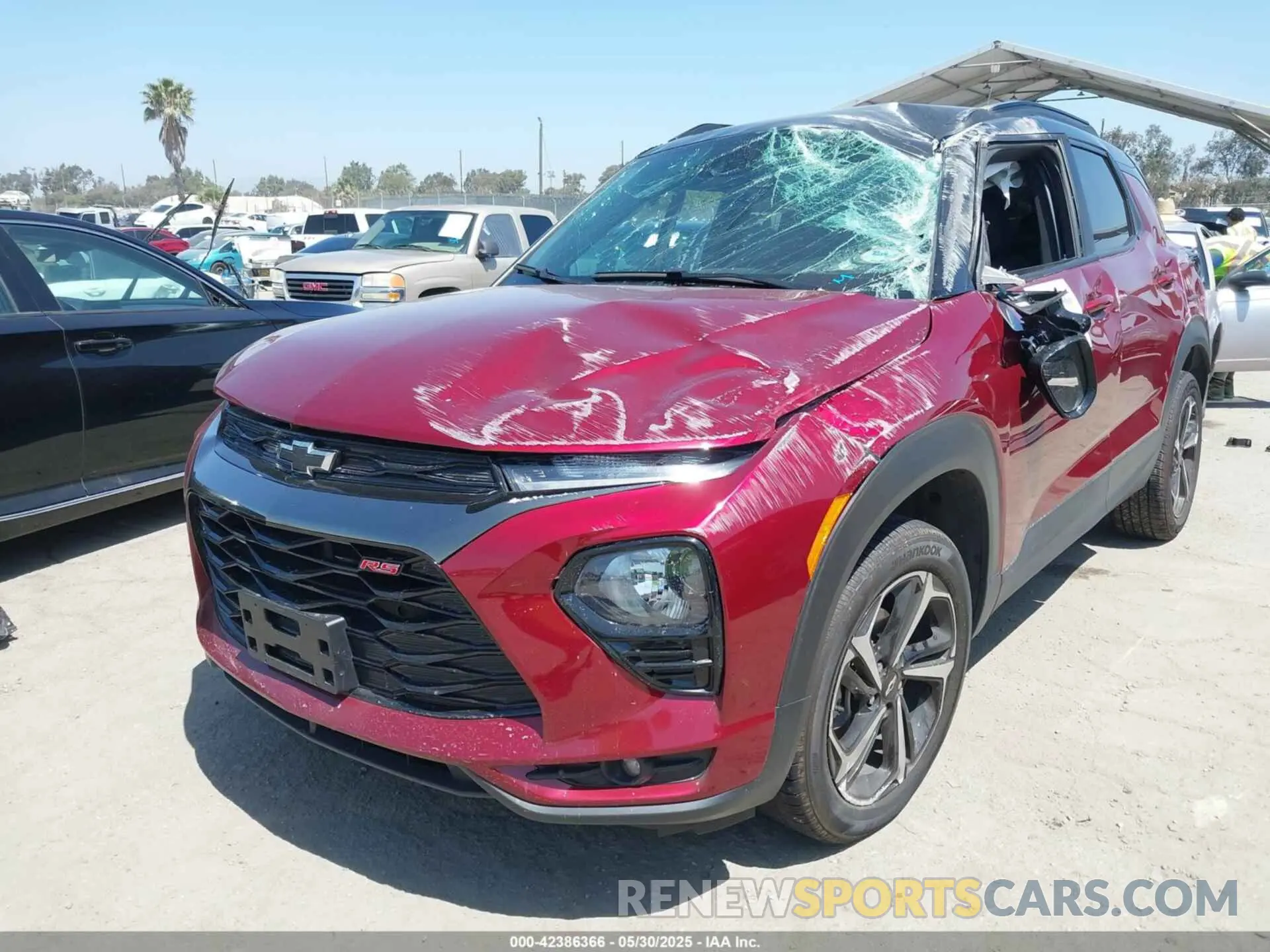 2 Photograph of a damaged car KL79MTSL5NB116033 CHEVROLET TRAILBLAZER 2022