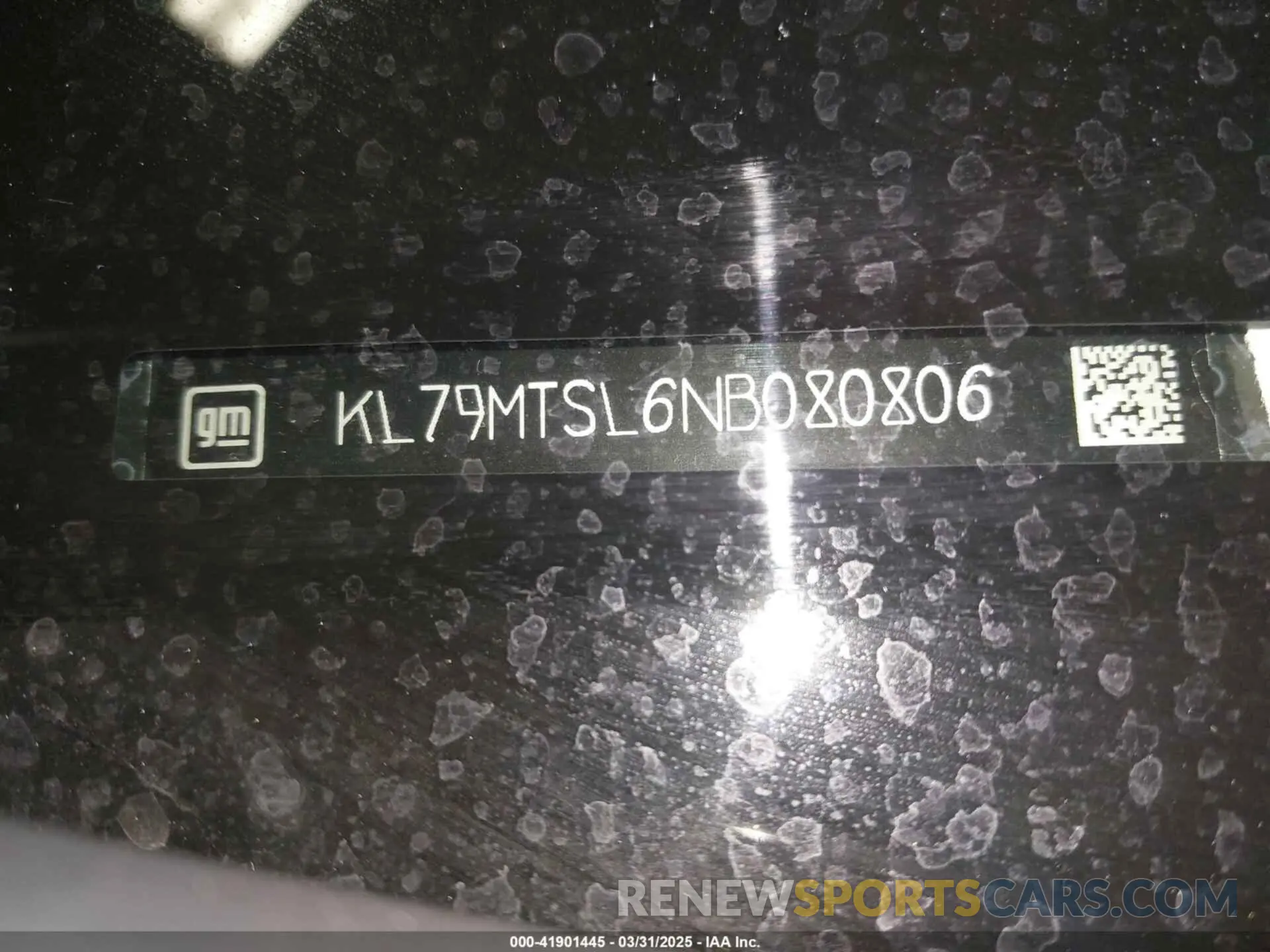 17 Photograph of a damaged car KL79MTSL6NB080806 CHEVROLET TRAILBLAZER 2022