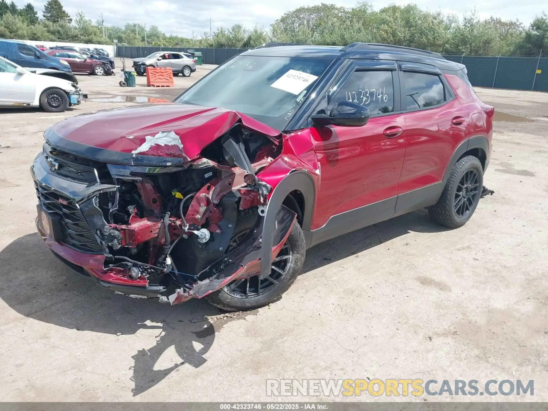 2 Photograph of a damaged car KL79MUSL7NB146091 CHEVROLET TRAILBLAZER 2022