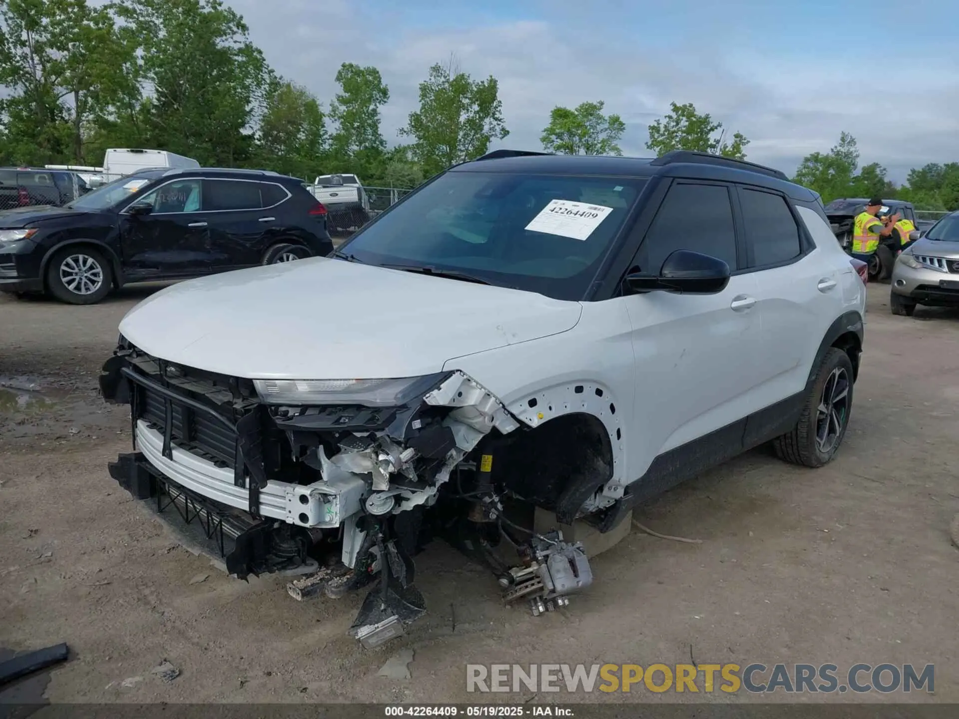 2 Photograph of a damaged car KL79MUSL8NB130952 CHEVROLET TRAILBLAZER 2022