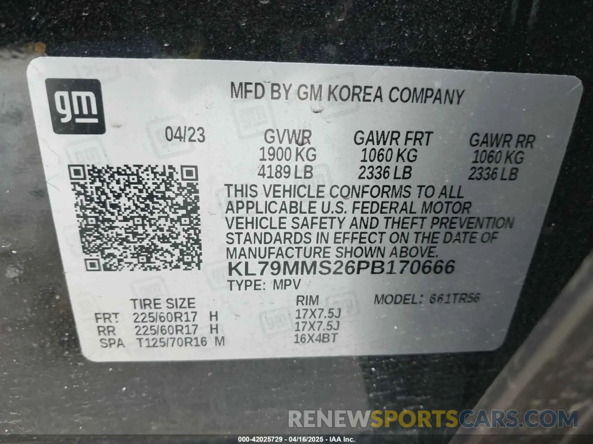 9 Photograph of a damaged car KL79MMS26PB170666 CHEVROLET TRAILBLAZER 2023