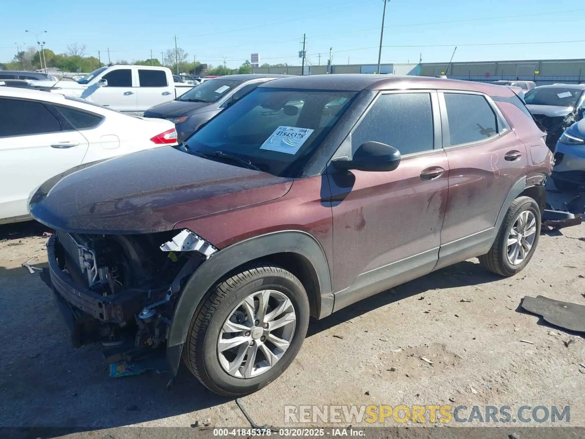 2 Photograph of a damaged car KL79MMS2XPB185056 CHEVROLET TRAILBLAZER 2023