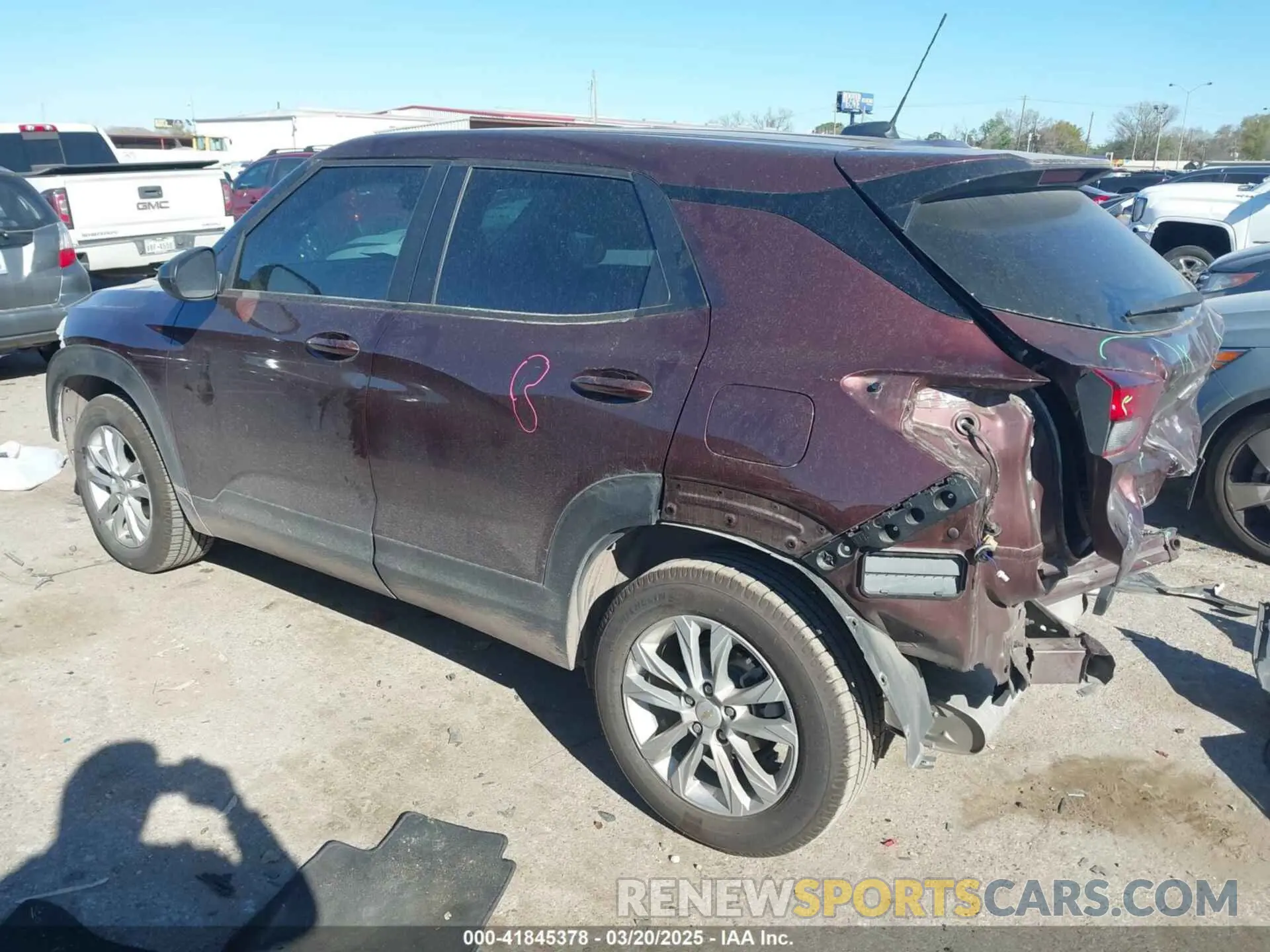3 Photograph of a damaged car KL79MMS2XPB185056 CHEVROLET TRAILBLAZER 2023