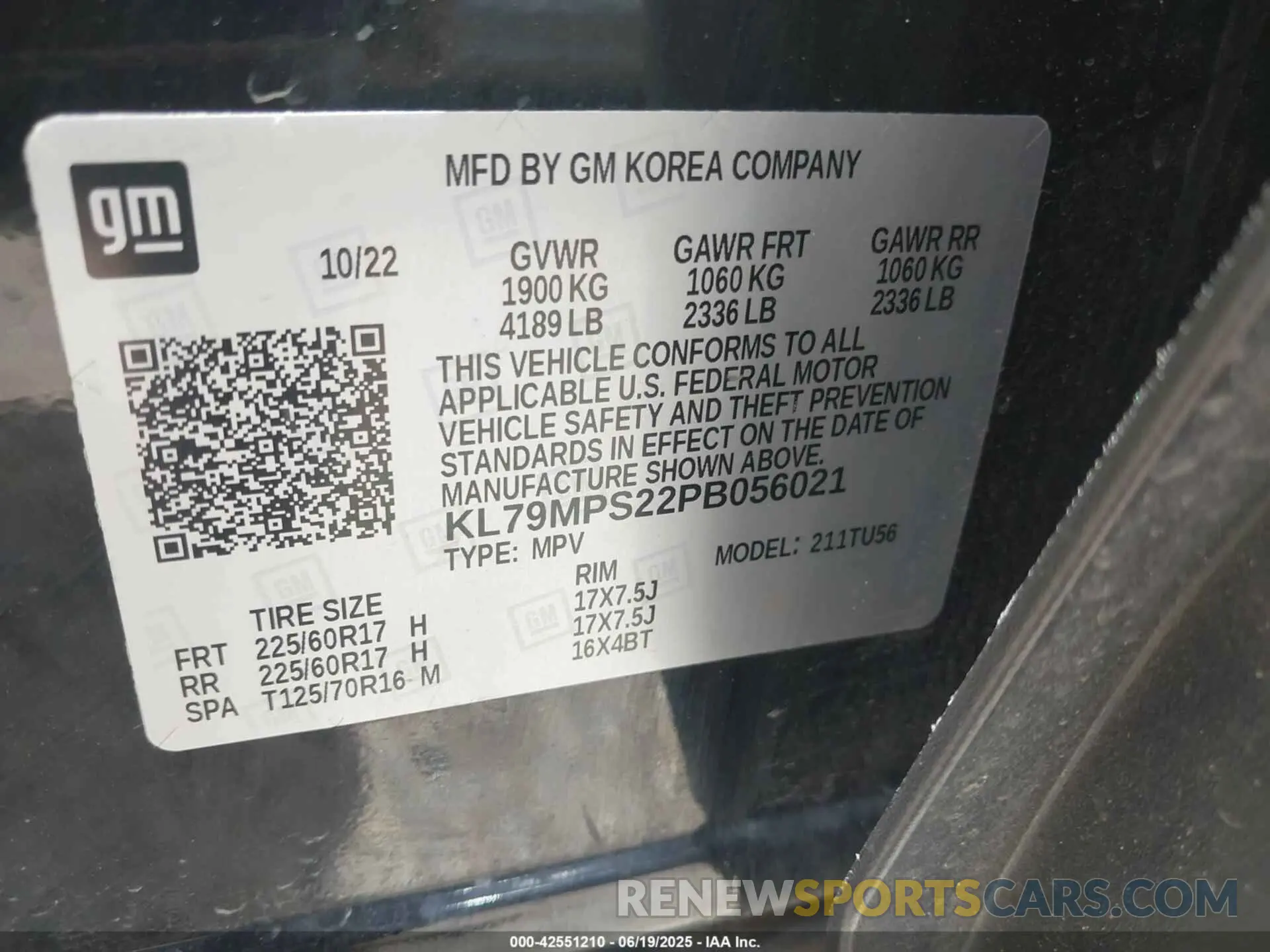 9 Photograph of a damaged car KL79MPS22PB056021 CHEVROLET TRAILBLAZER 2023
