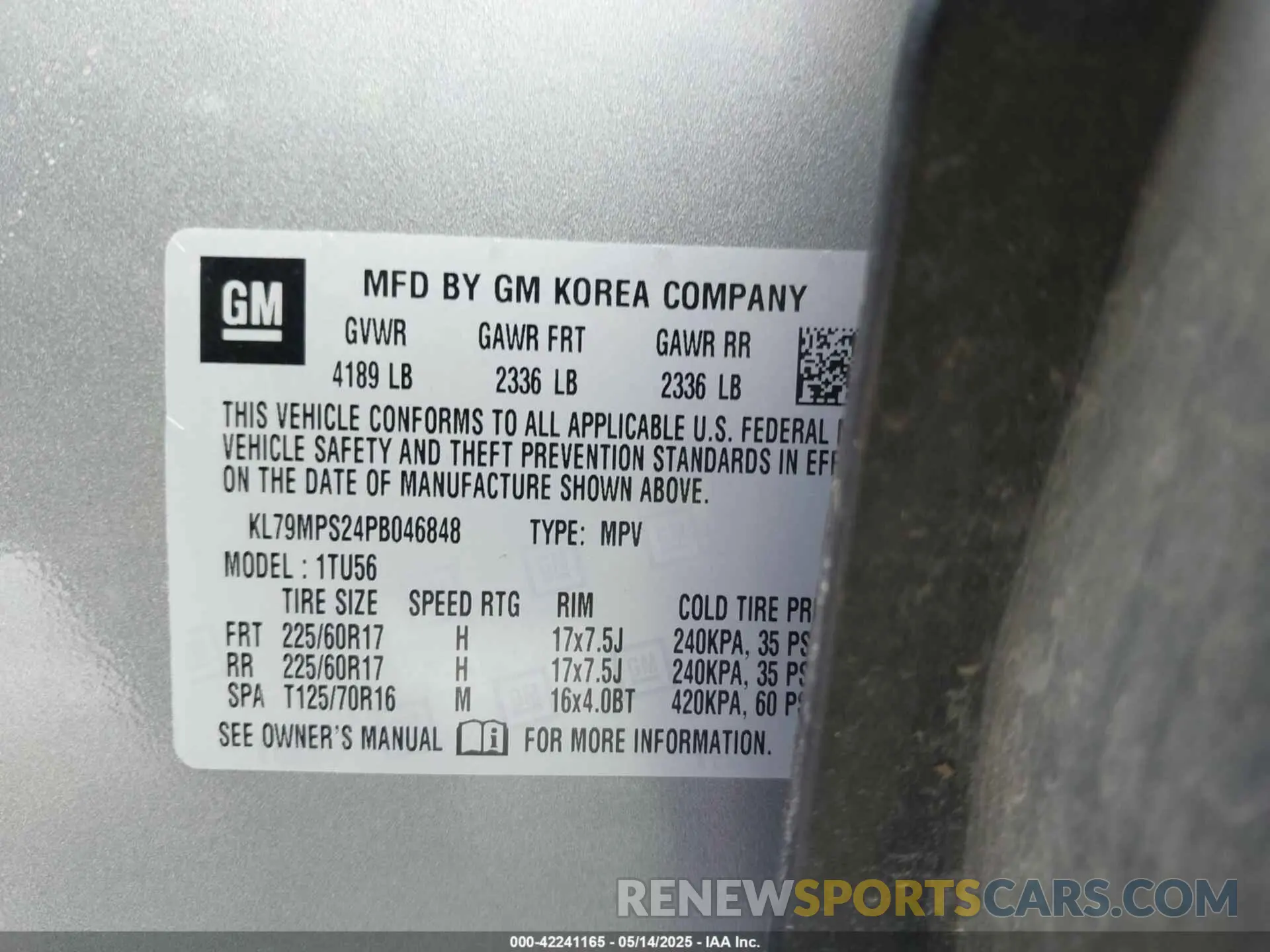 9 Photograph of a damaged car KL79MPS24PB046848 CHEVROLET TRAILBLAZER 2023