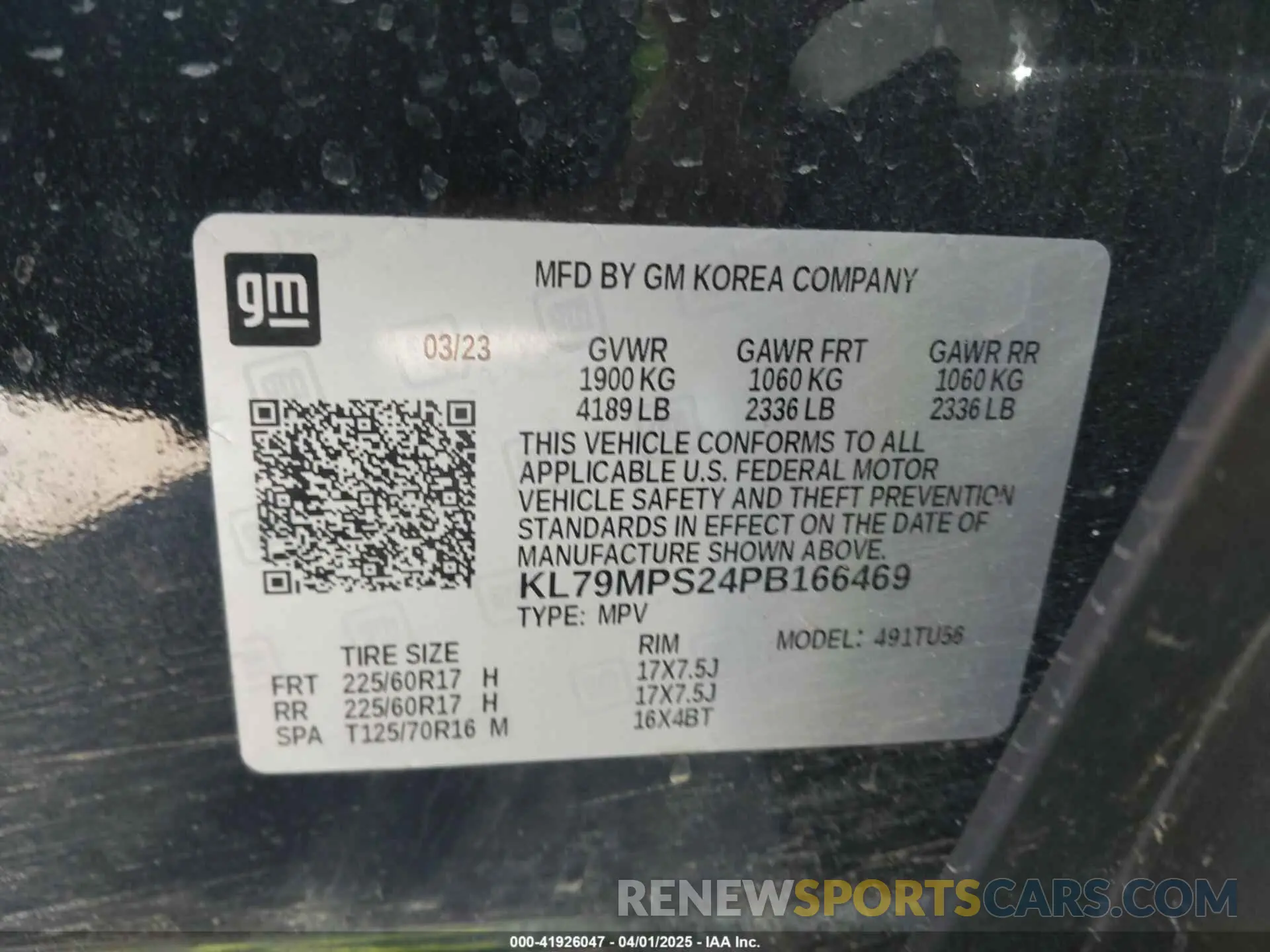 9 Photograph of a damaged car KL79MPS24PB166469 CHEVROLET TRAILBLAZER 2023