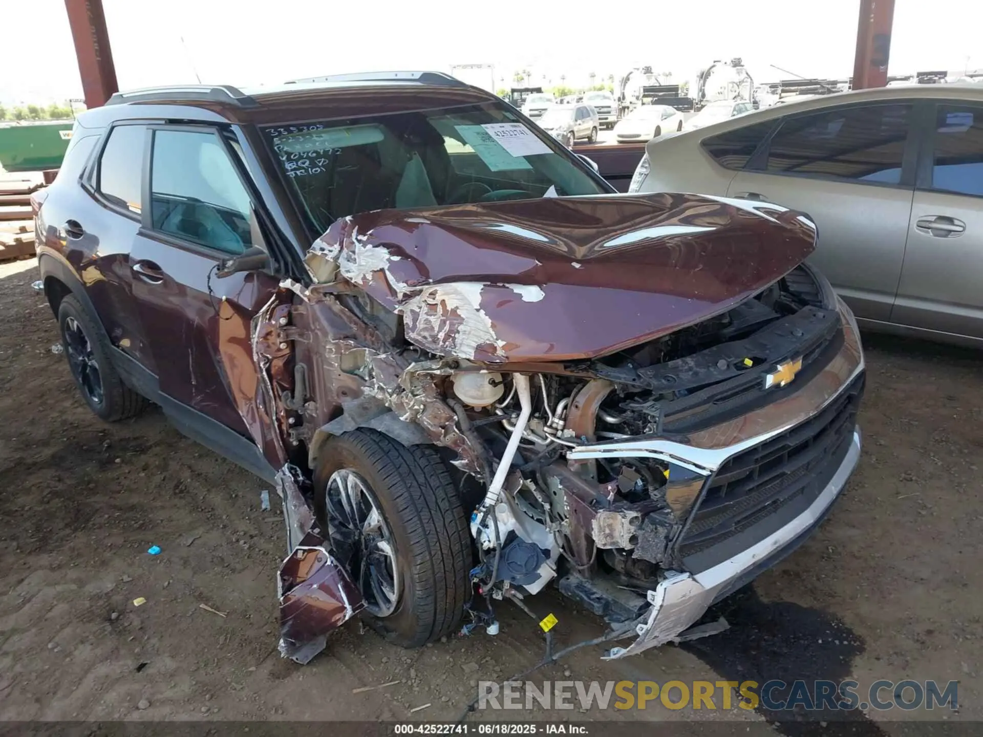 1 Photograph of a damaged car KL79MPS27PB046472 CHEVROLET TRAILBLAZER 2023