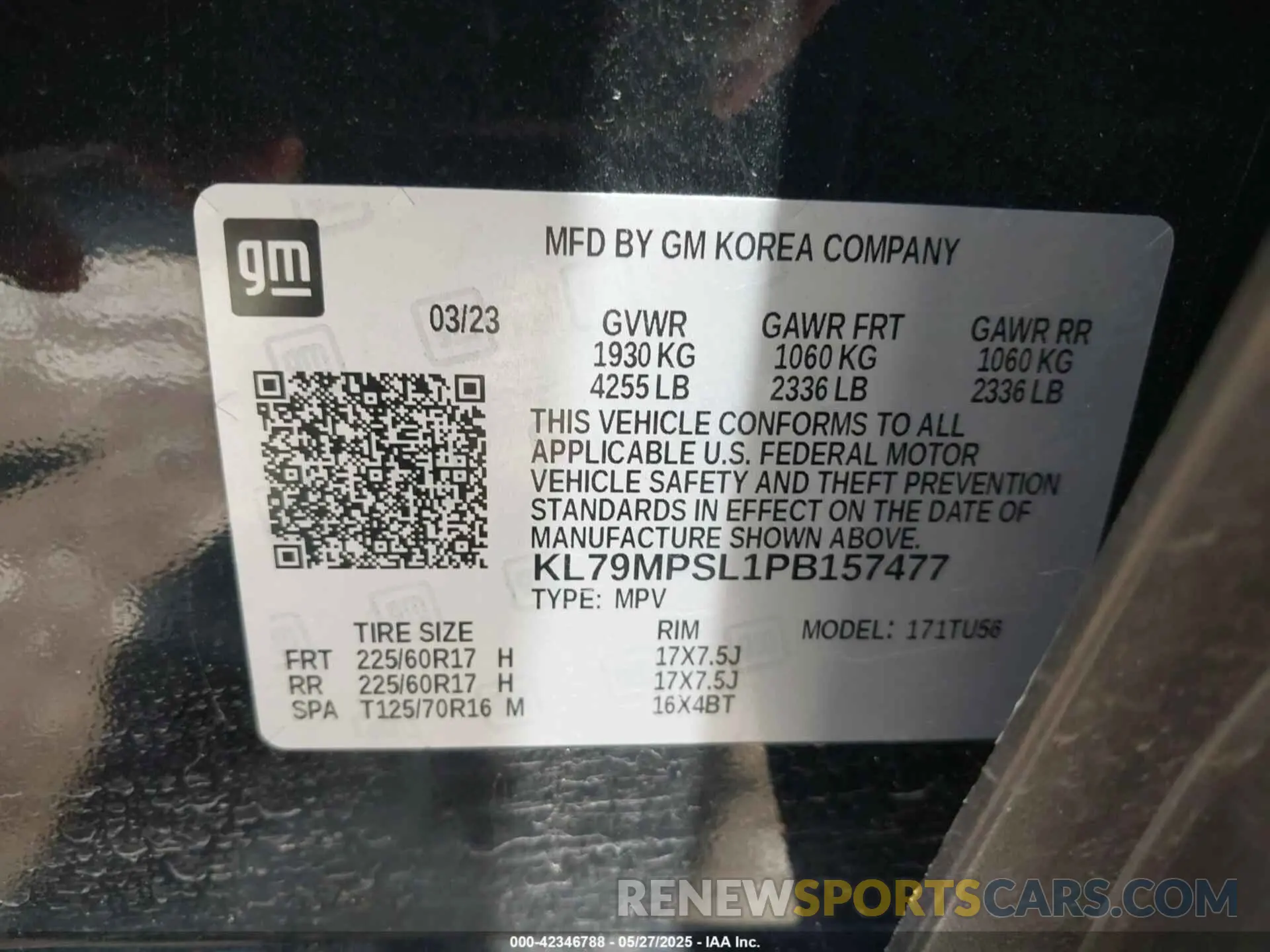 9 Photograph of a damaged car KL79MPSL1PB157477 CHEVROLET TRAILBLAZER 2023