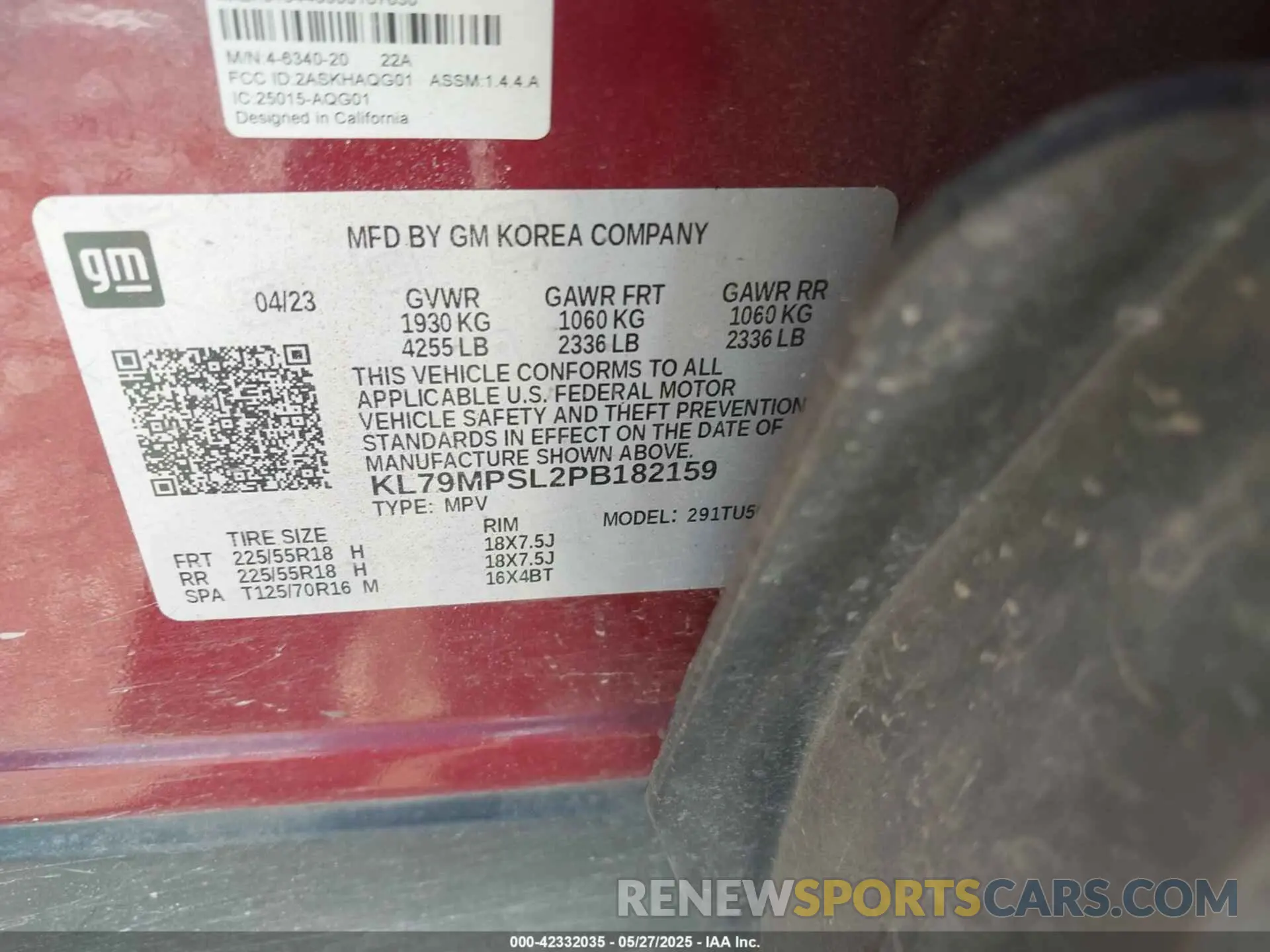 9 Photograph of a damaged car KL79MPSL2PB182159 CHEVROLET TRAILBLAZER 2023