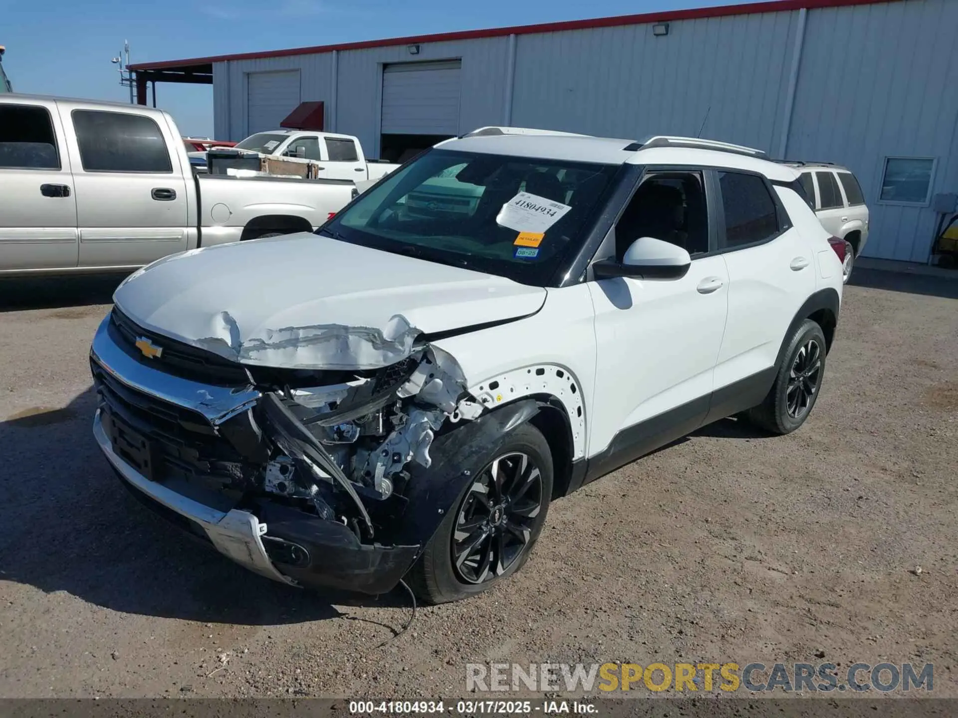 2 Photograph of a damaged car KL79MPSL9PB006208 CHEVROLET TRAILBLAZER 2023