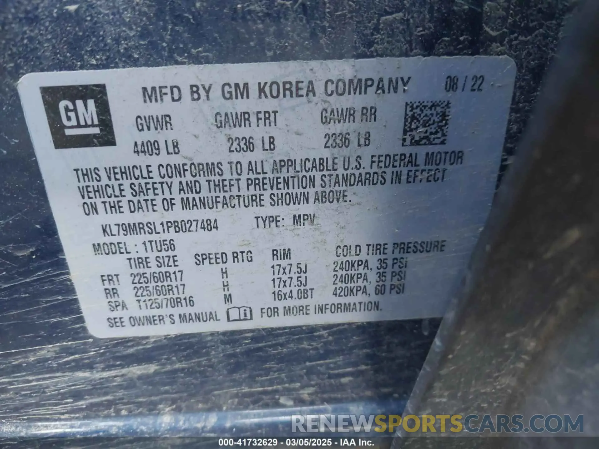 9 Photograph of a damaged car KL79MRSL1PB027484 CHEVROLET TRAILBLAZER 2023