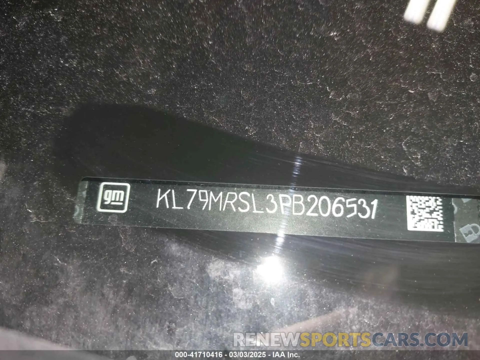 9 Photograph of a damaged car KL79MRSL3PB206531 CHEVROLET TRAILBLAZER 2023