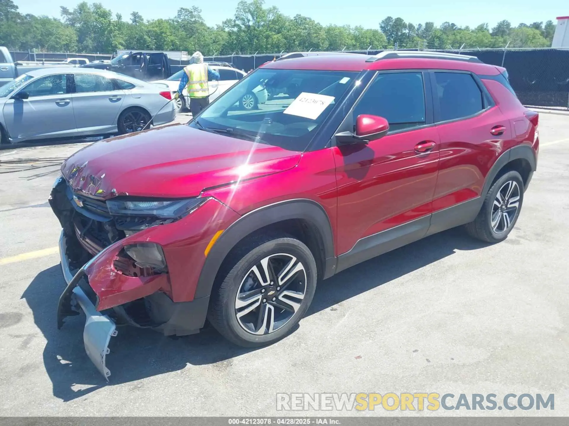2 Photograph of a damaged car KL79MRSL4PB185317 CHEVROLET TRAILBLAZER 2023