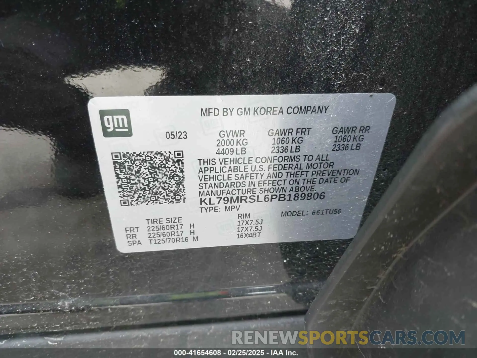 9 Photograph of a damaged car KL79MRSL6PB189806 CHEVROLET TRAILBLAZER 2023