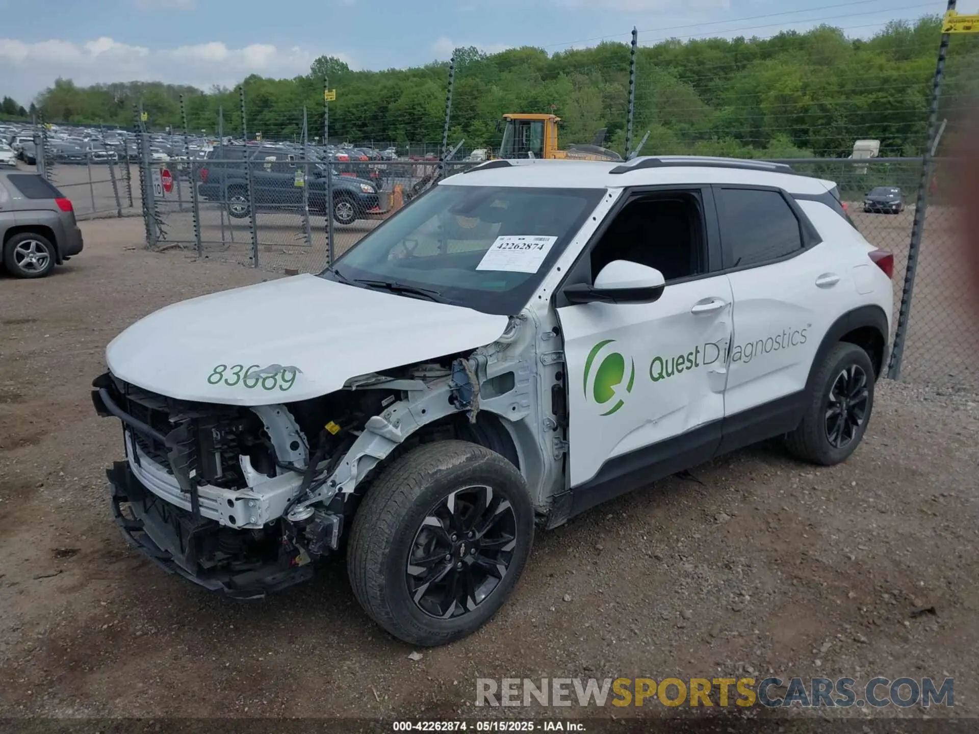 2 Photograph of a damaged car KL79MRSL9PB058353 CHEVROLET TRAILBLAZER 2023