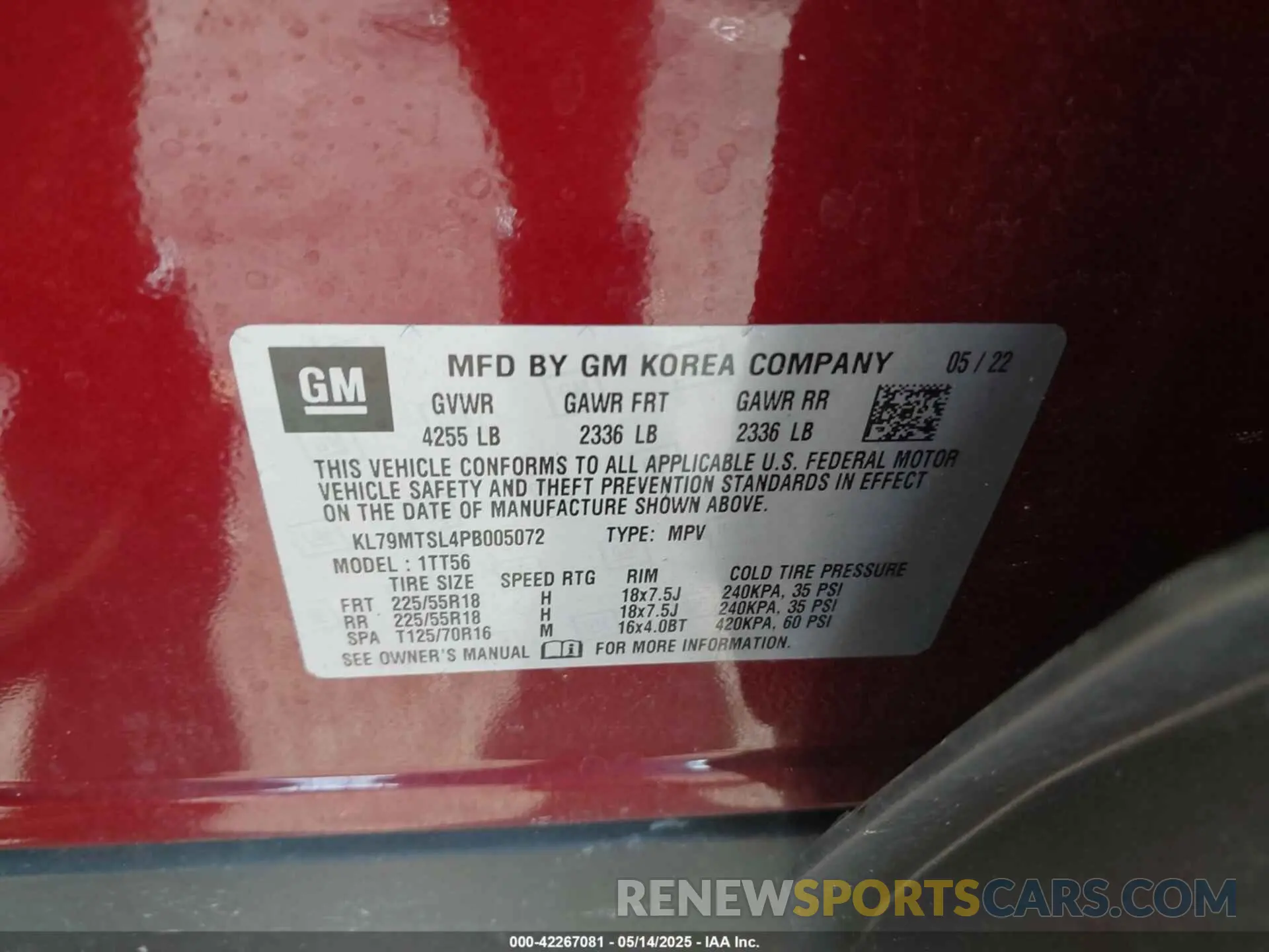 9 Photograph of a damaged car KL79MTSL4PB005072 CHEVROLET TRAILBLAZER 2023