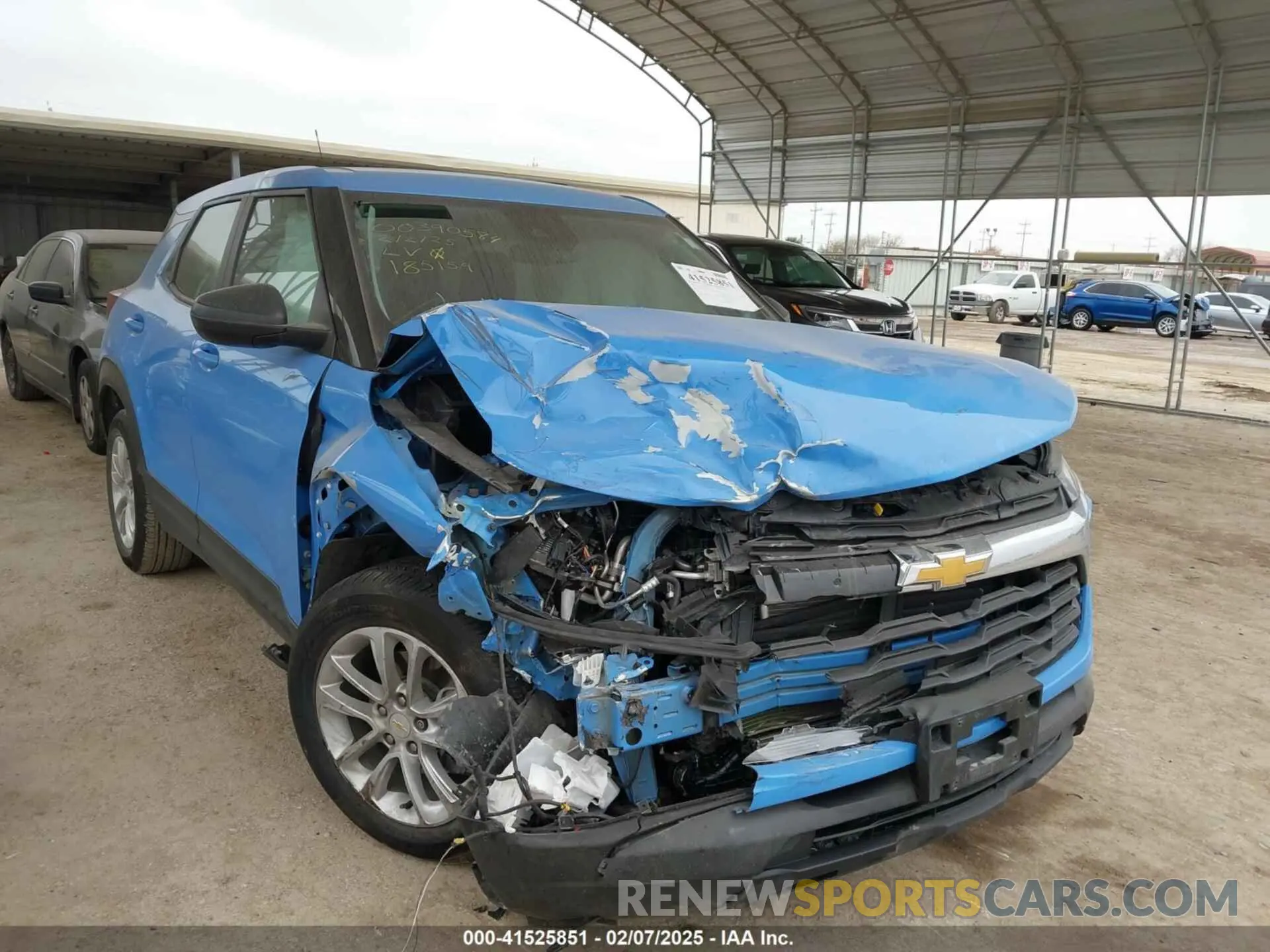 1 Photograph of a damaged car KL79MMS25RB185159 CHEVROLET TRAILBLAZER 2024