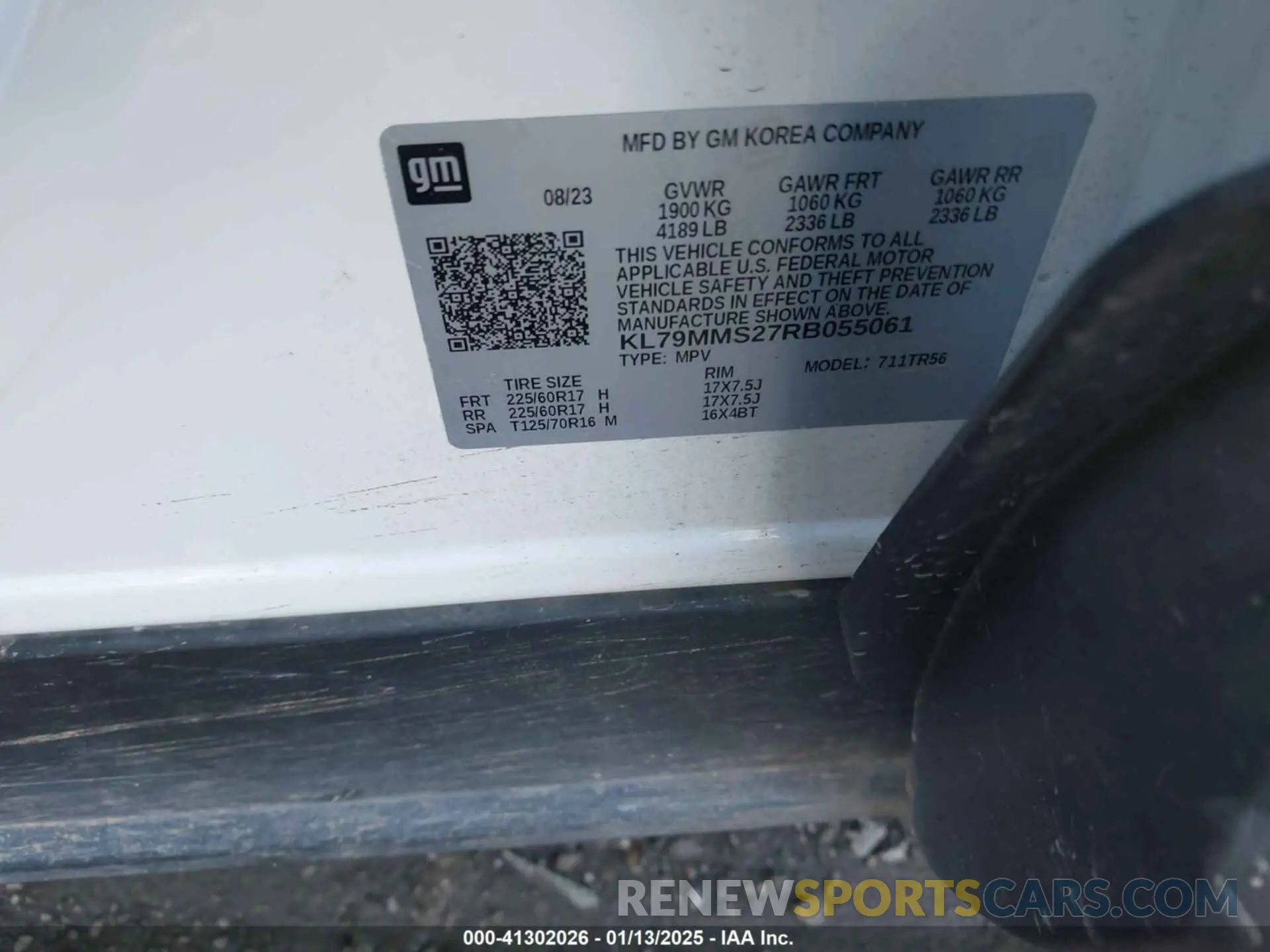 9 Photograph of a damaged car KL79MMS27RB055061 CHEVROLET TRAILBLAZER 2024