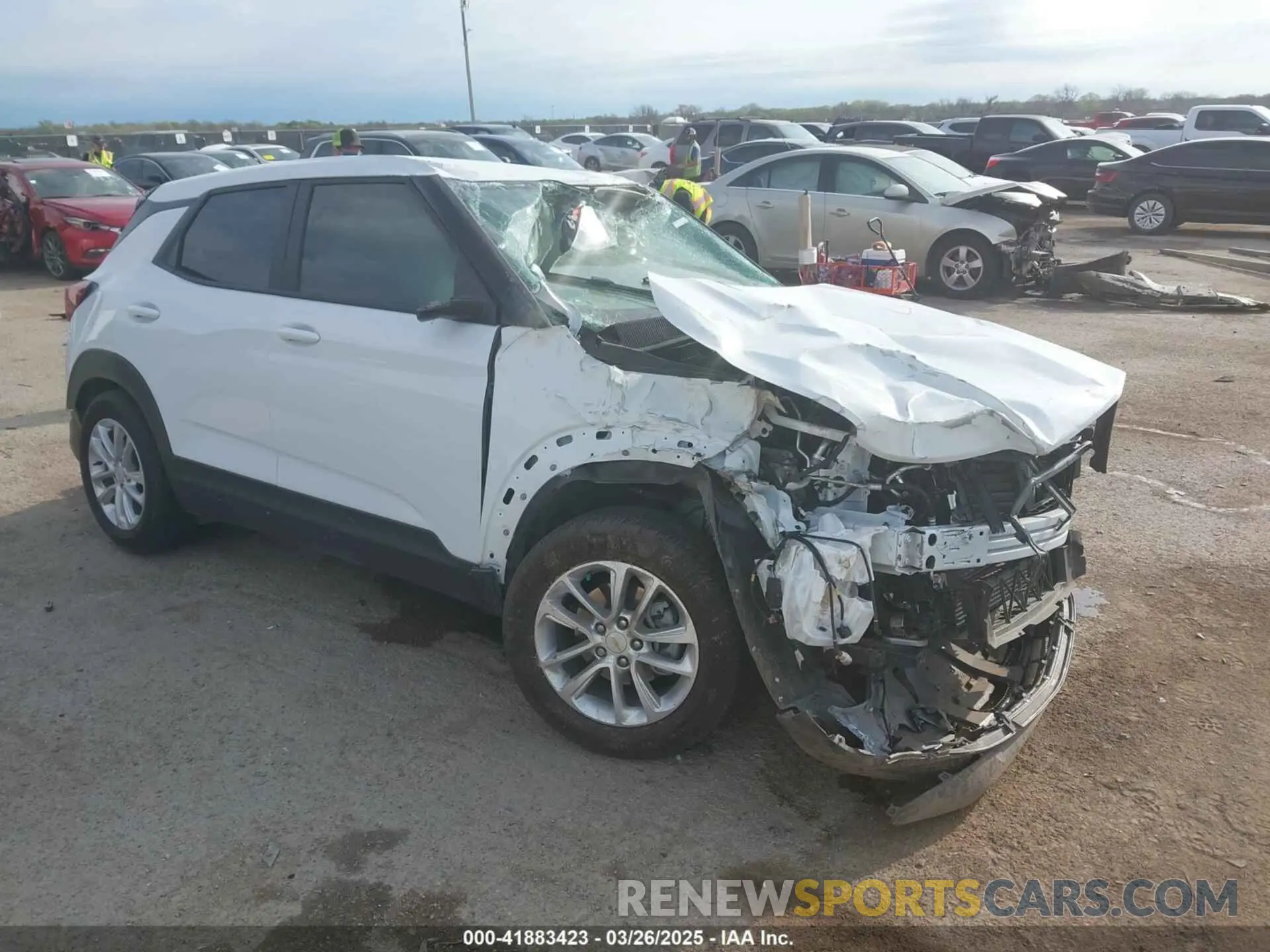 1 Photograph of a damaged car KL79MMSL0RB193095 CHEVROLET TRAILBLAZER 2024