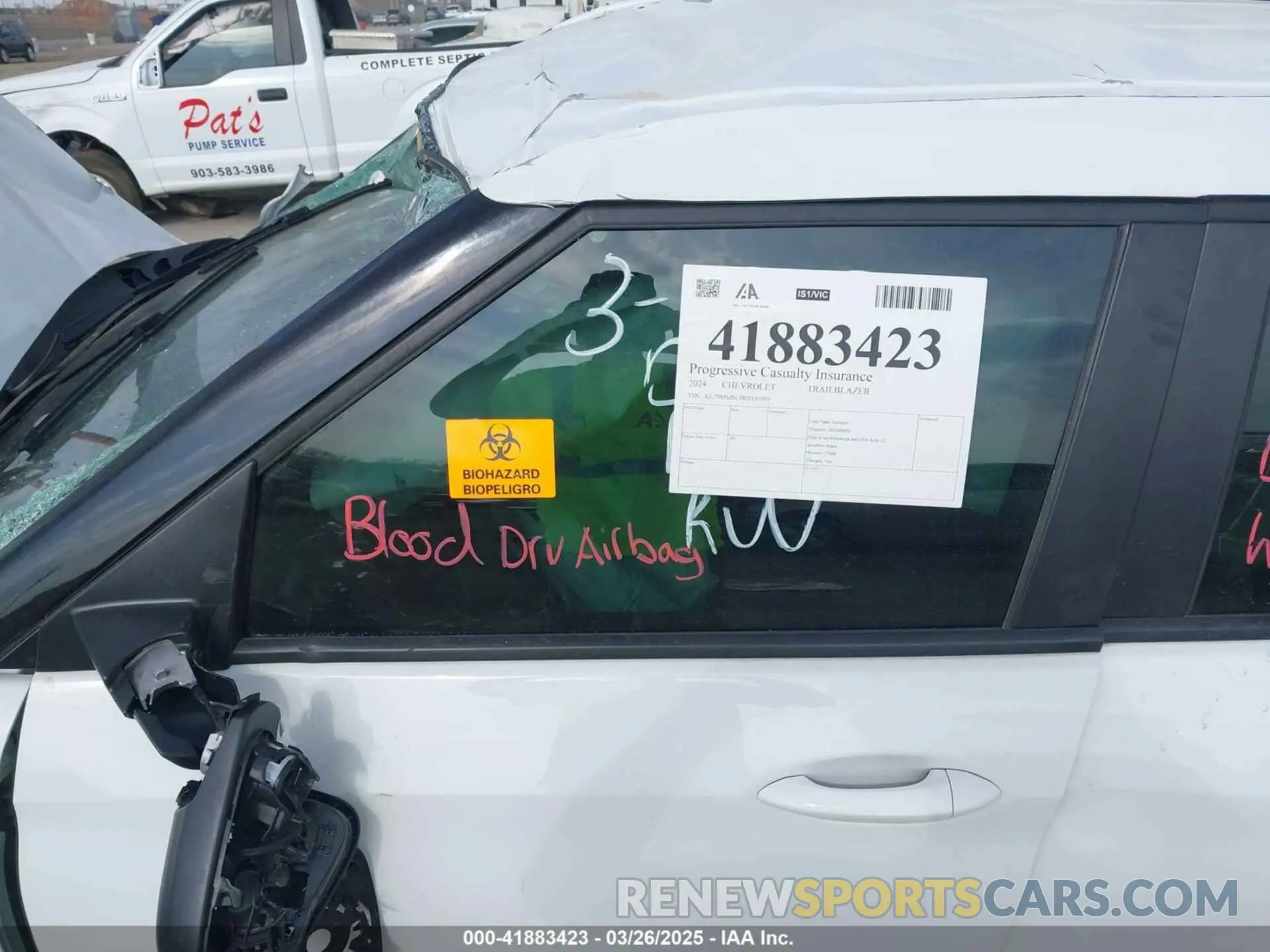 16 Photograph of a damaged car KL79MMSL0RB193095 CHEVROLET TRAILBLAZER 2024