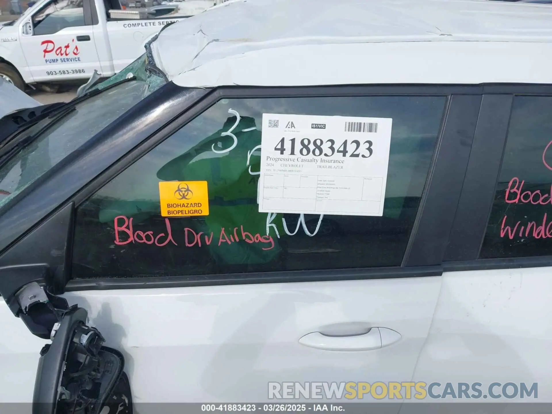 7 Photograph of a damaged car KL79MMSL0RB193095 CHEVROLET TRAILBLAZER 2024