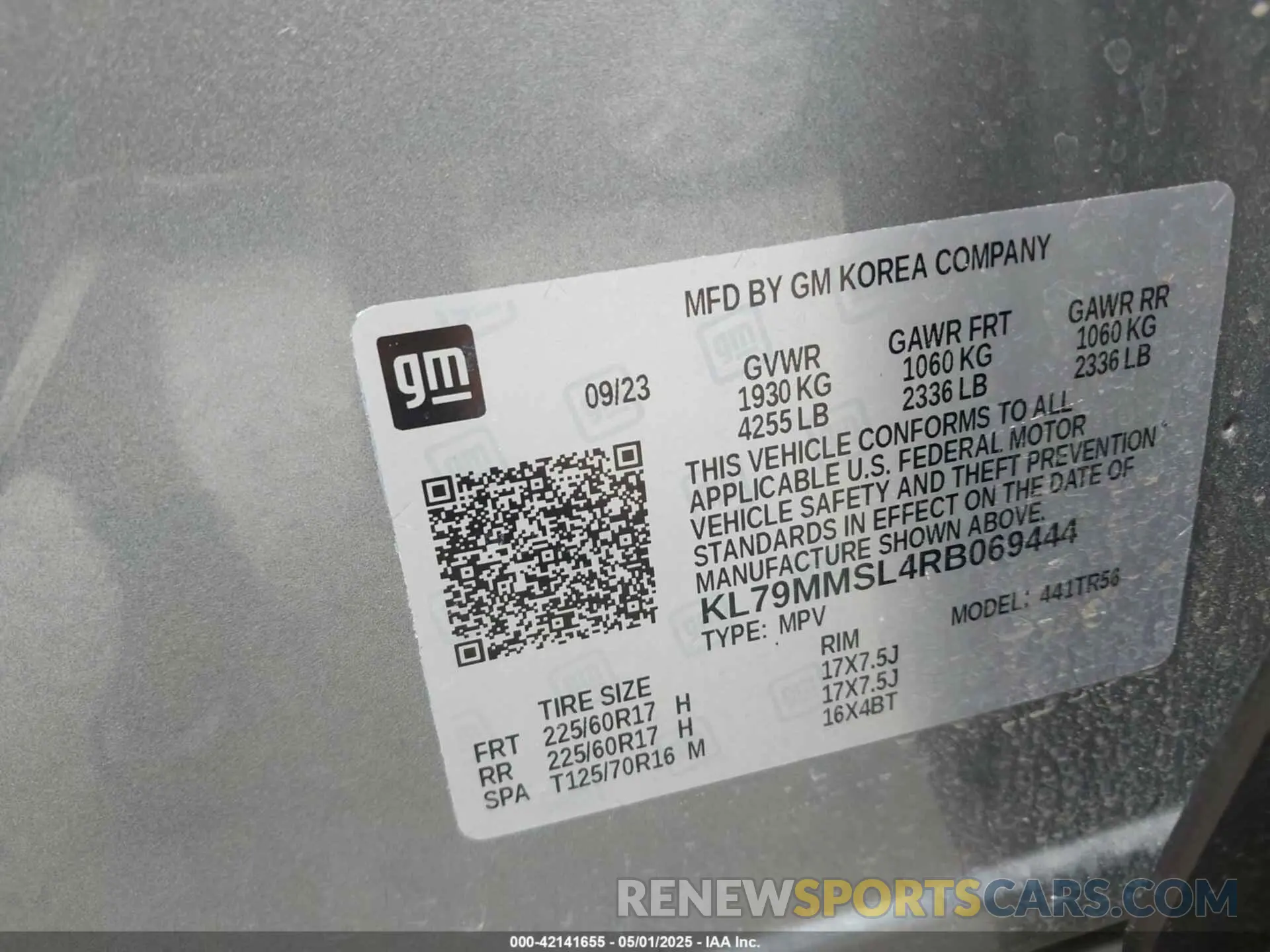 9 Photograph of a damaged car KL79MMSL4RB069444 CHEVROLET TRAILBLAZER 2024