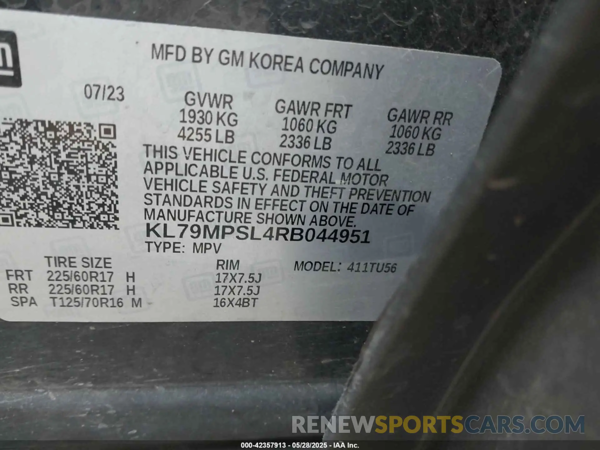 9 Photograph of a damaged car KL79MPSL4RB044951 CHEVROLET TRAILBLAZER 2024