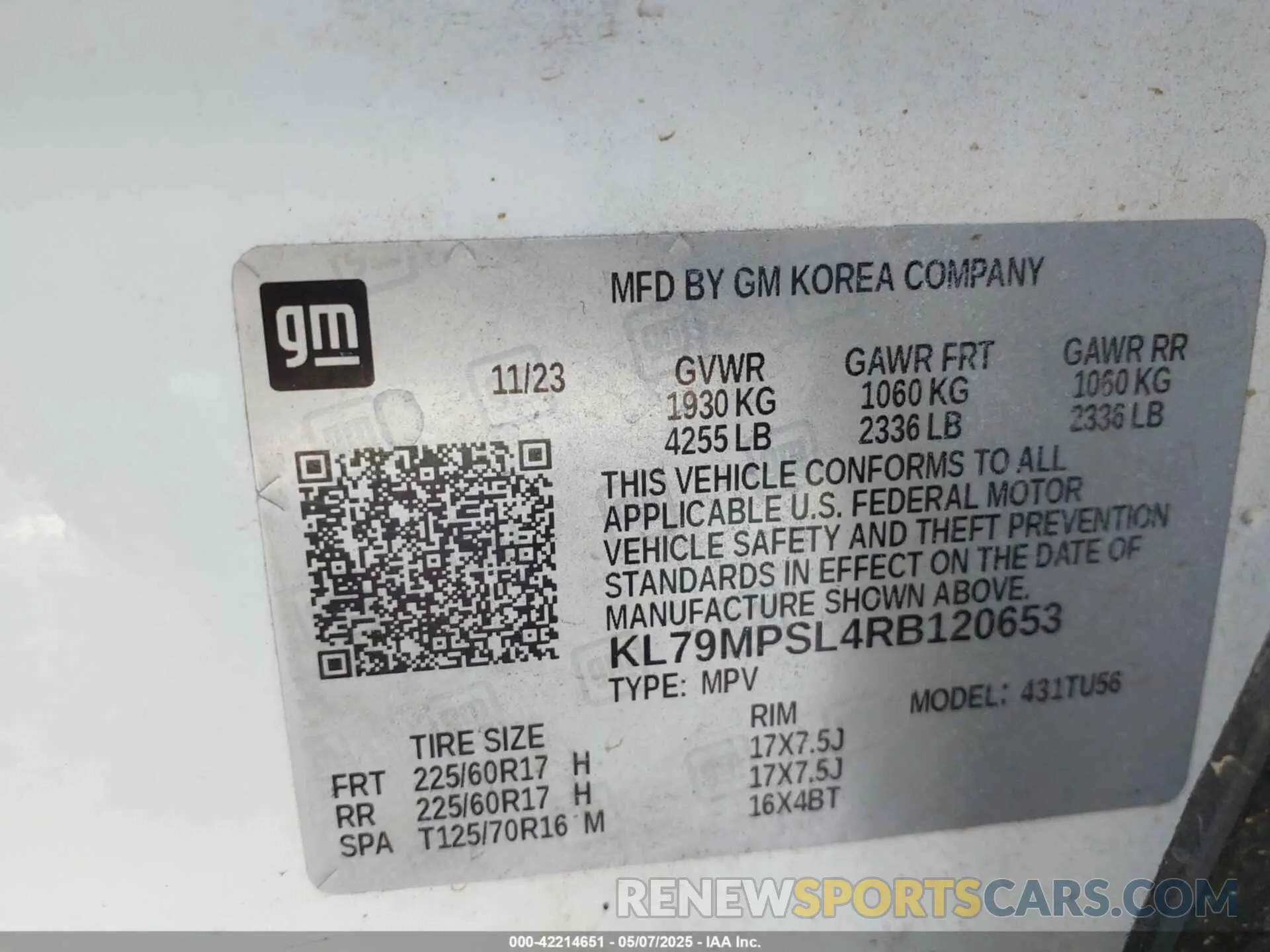 9 Photograph of a damaged car KL79MPSL4RB120653 CHEVROLET TRAILBLAZER 2024