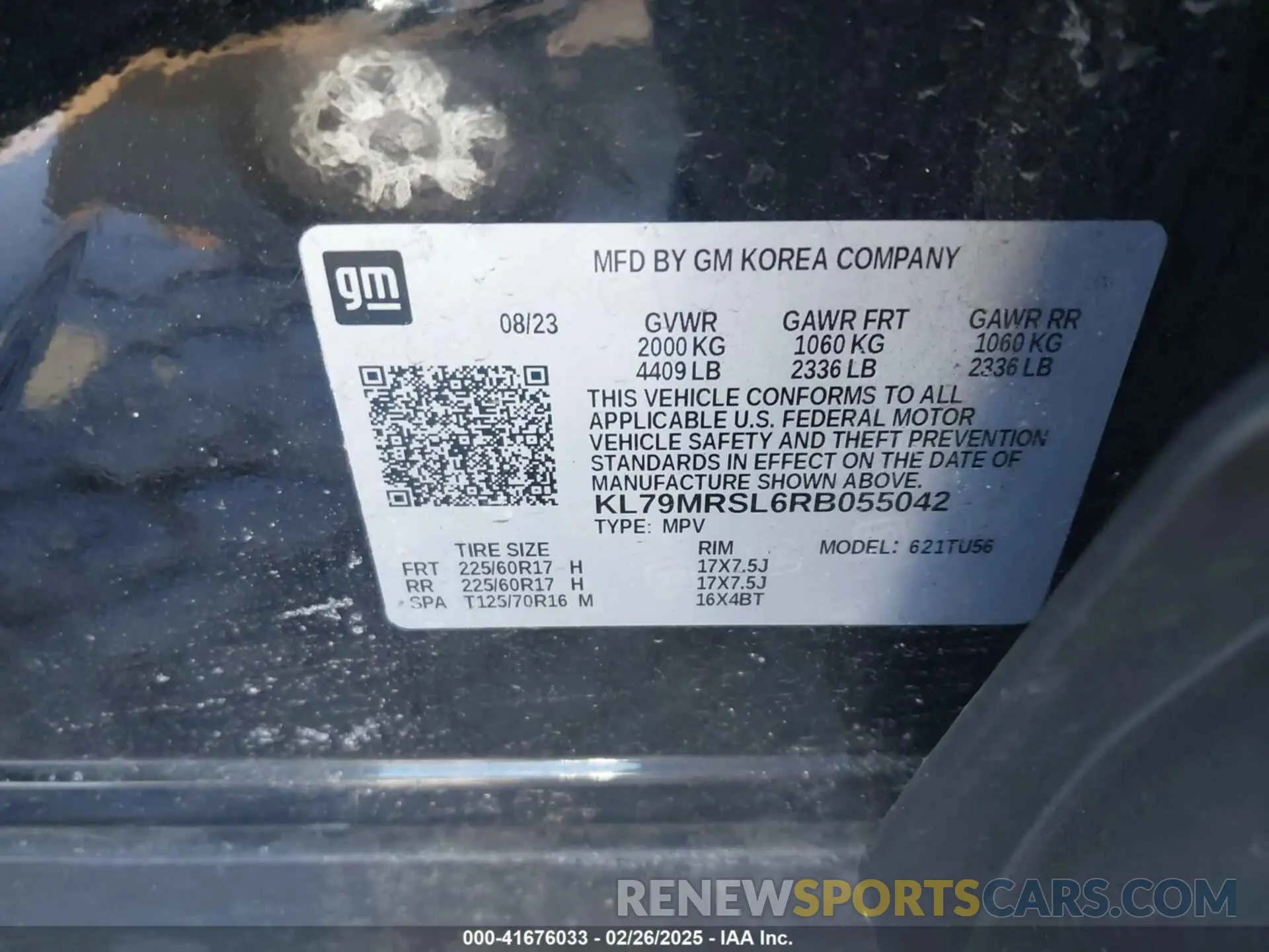 9 Photograph of a damaged car KL79MRSL6RB055042 CHEVROLET TRAILBLAZER 2024
