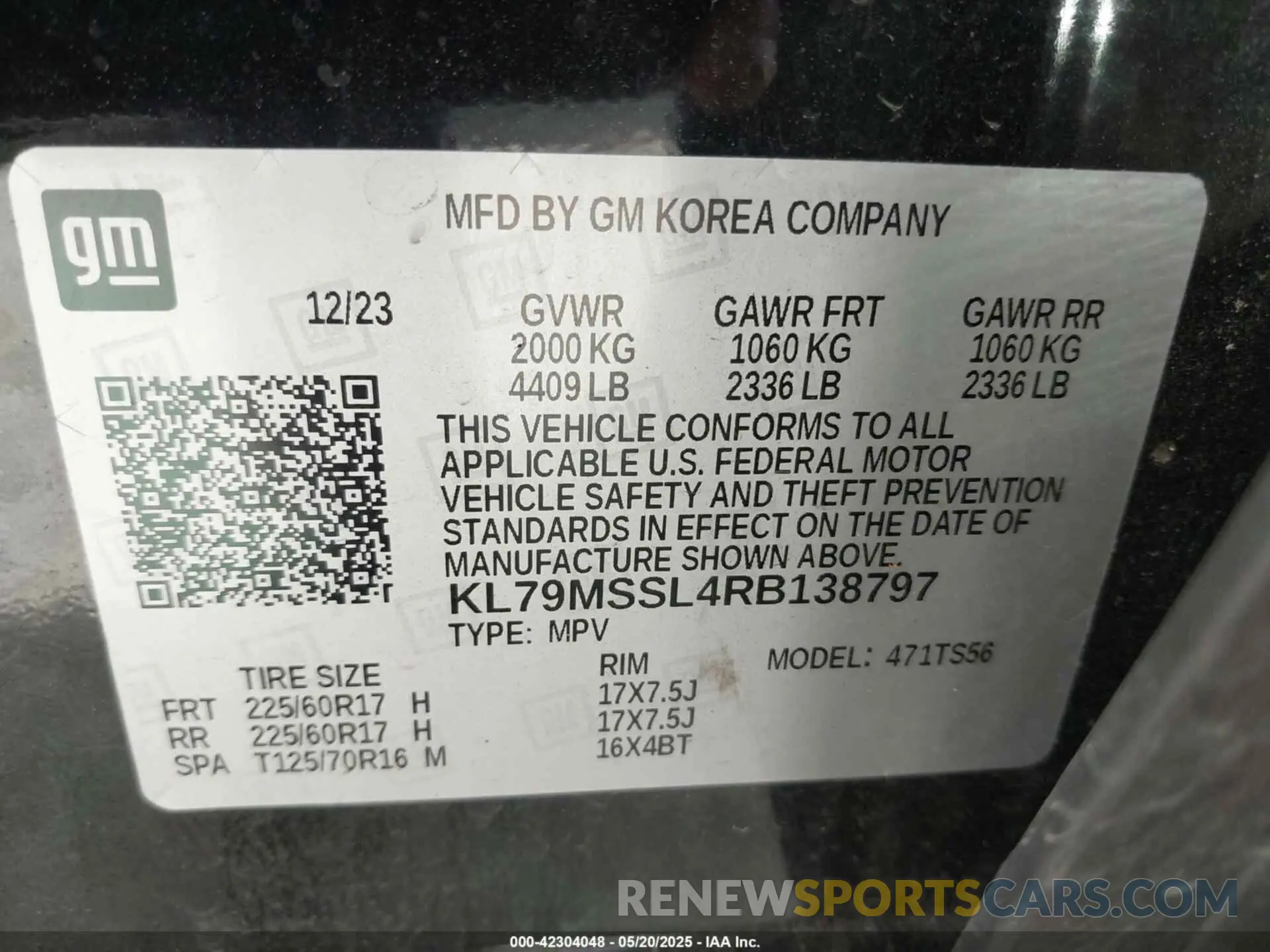 9 Photograph of a damaged car KL79MSSL4RB138797 CHEVROLET TRAILBLAZER 2024