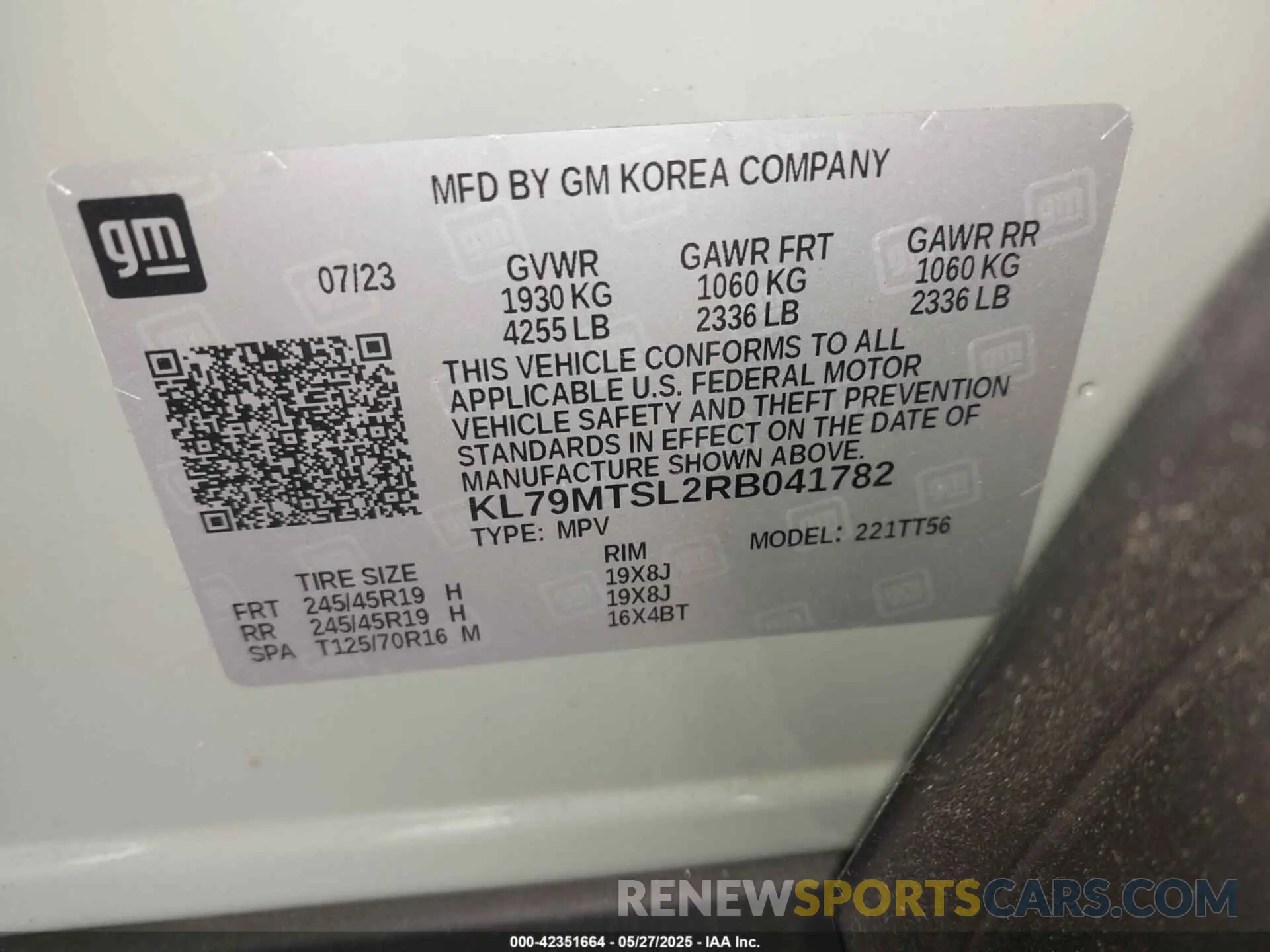 9 Photograph of a damaged car KL79MTSL2RB041782 CHEVROLET TRAILBLAZER 2024