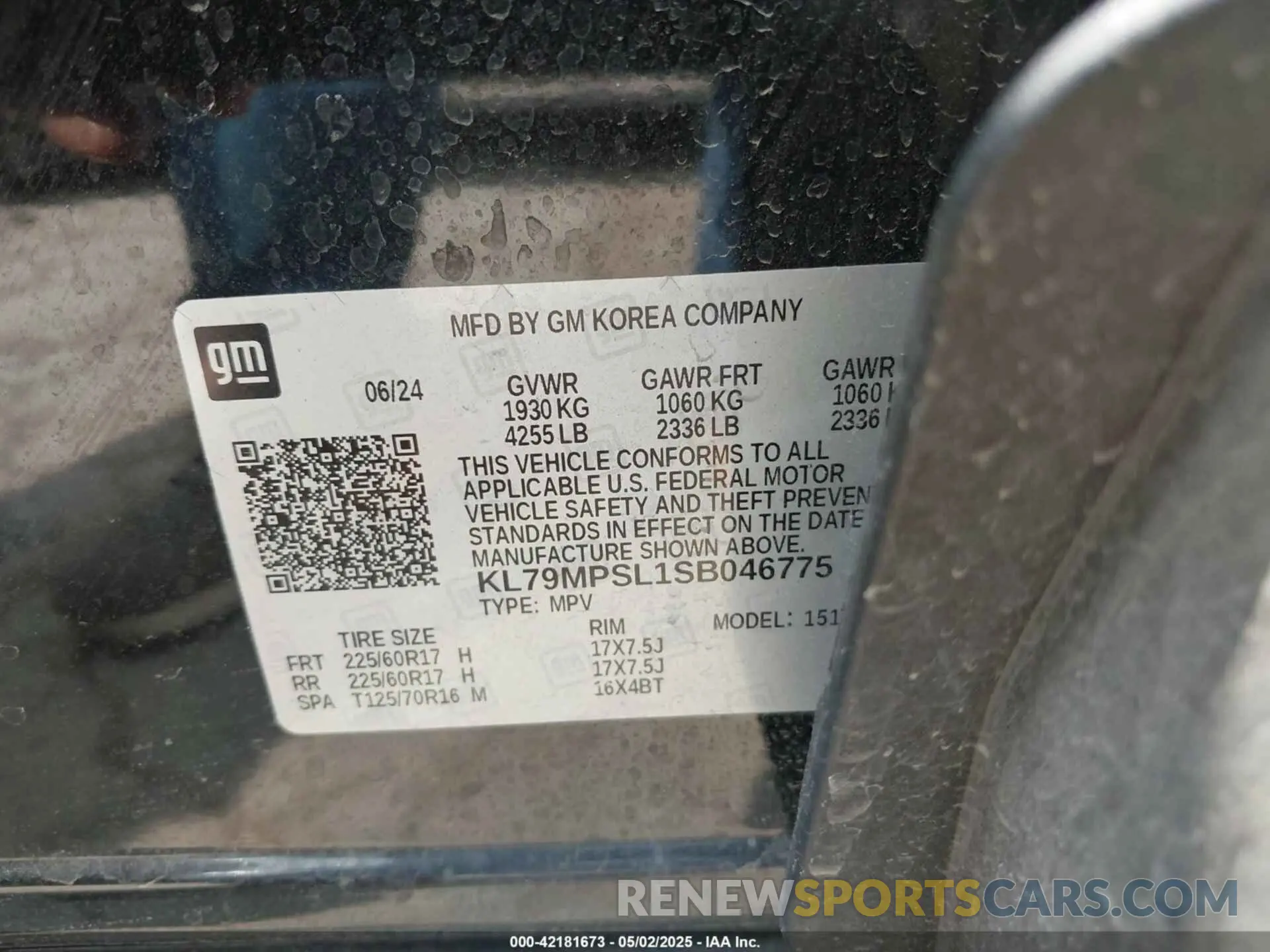 9 Photograph of a damaged car KL79MPSL1SB046775 CHEVROLET TRAILBLAZER 2025