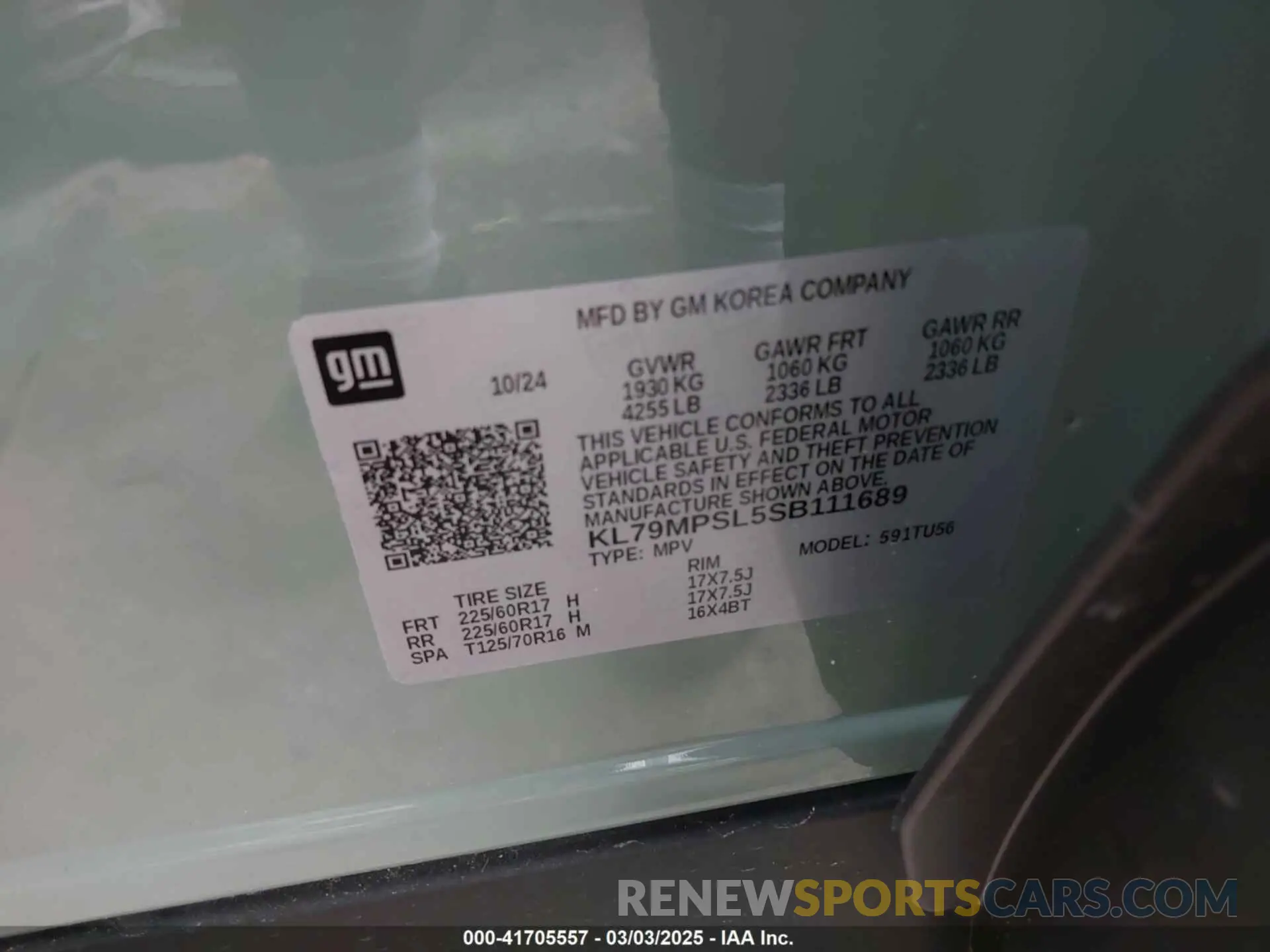 9 Photograph of a damaged car KL79MPSL5SB111689 CHEVROLET TRAILBLAZER 2025