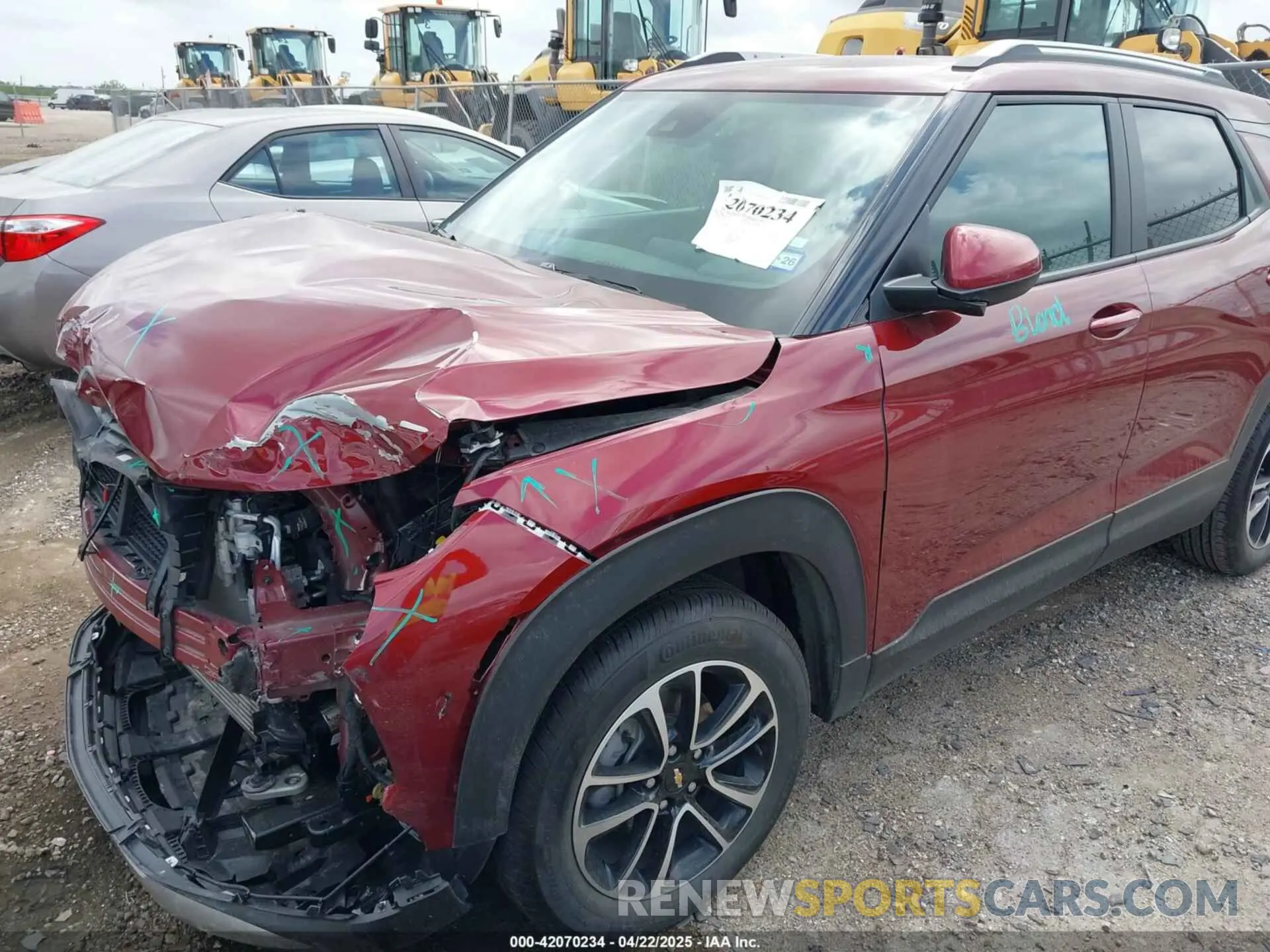 19 Photograph of a damaged car KL79MPSL7SB050099 CHEVROLET TRAILBLAZER 2025