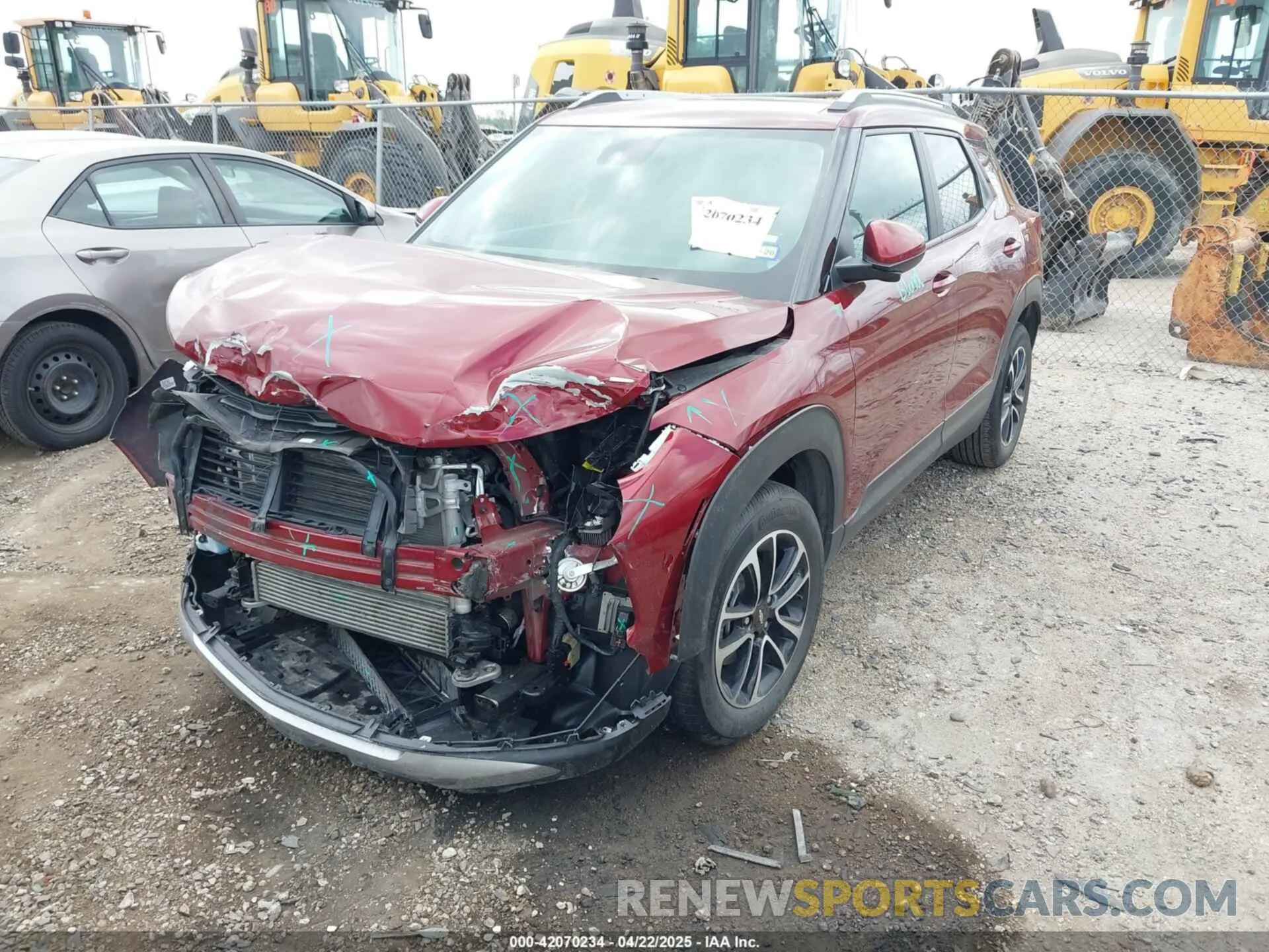 2 Photograph of a damaged car KL79MPSL7SB050099 CHEVROLET TRAILBLAZER 2025