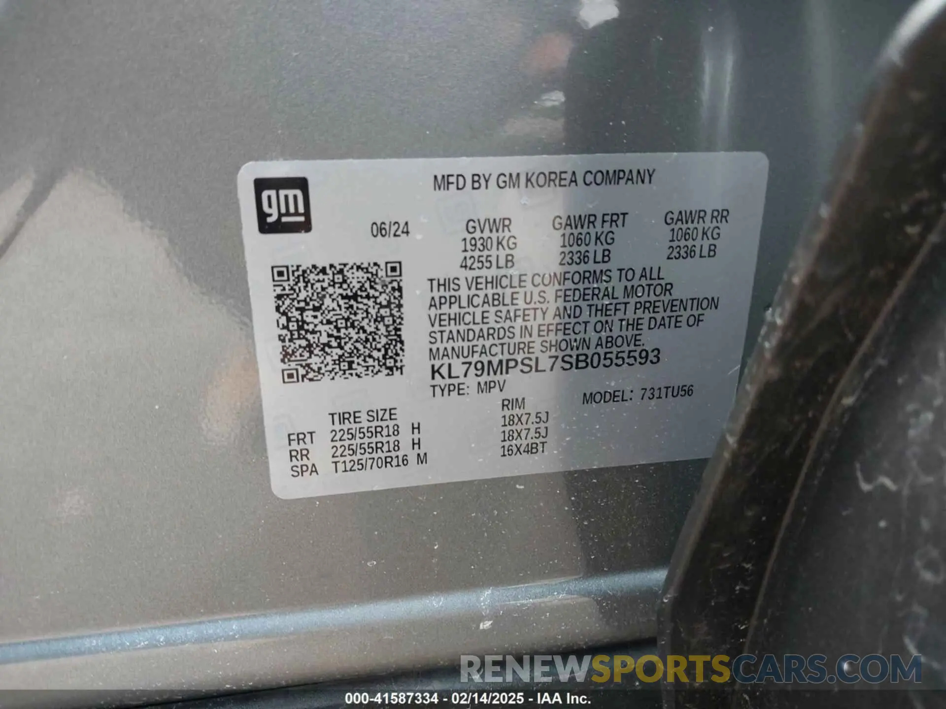 9 Photograph of a damaged car KL79MPSL7SB055593 CHEVROLET TRAILBLAZER 2025