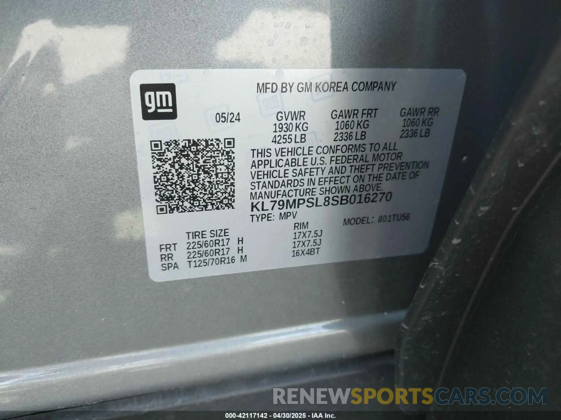 9 Photograph of a damaged car KL79MPSL8SB016270 CHEVROLET TRAILBLAZER 2025