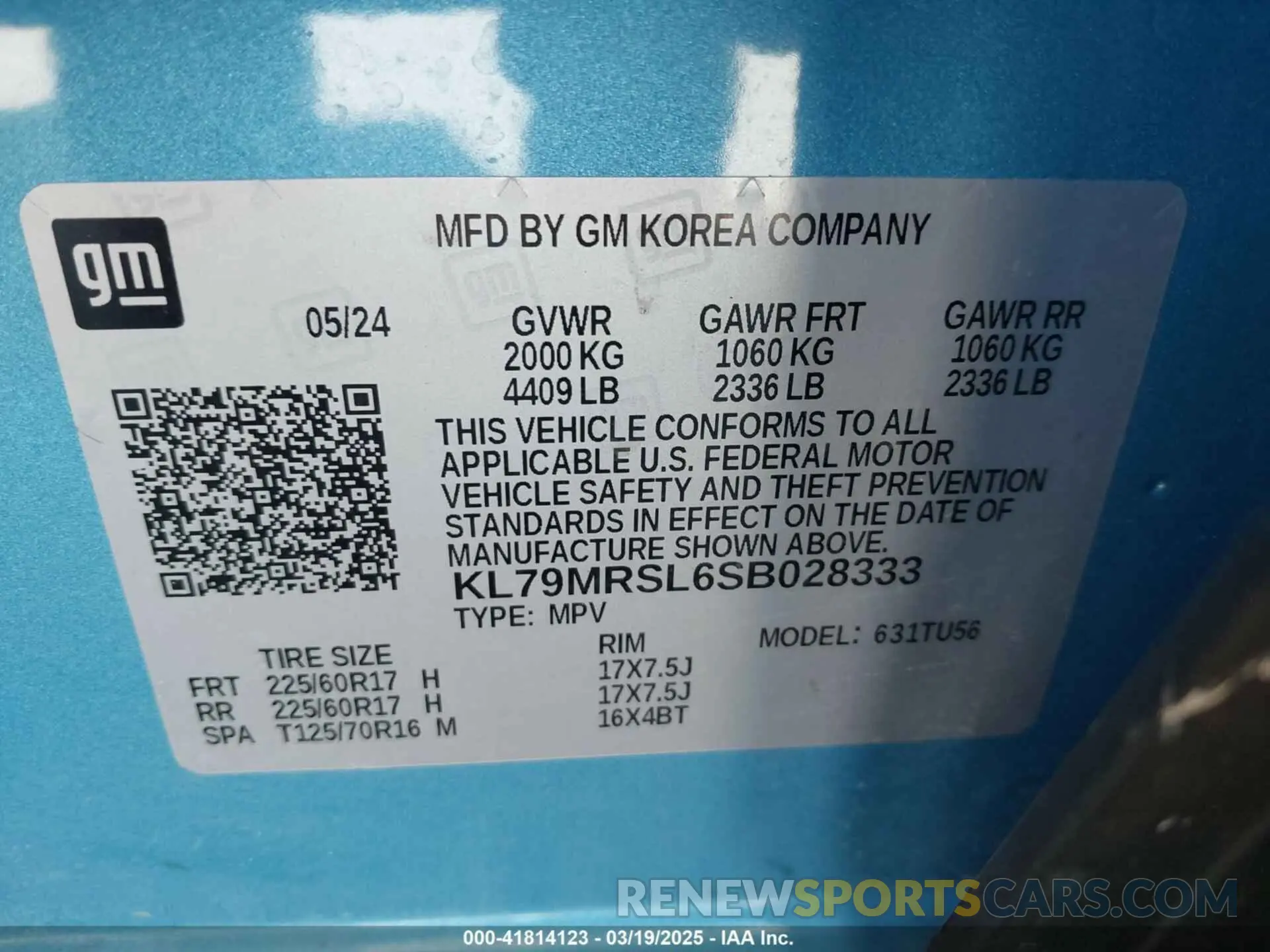 9 Photograph of a damaged car KL79MRSL6SB028333 CHEVROLET TRAILBLAZER 2025