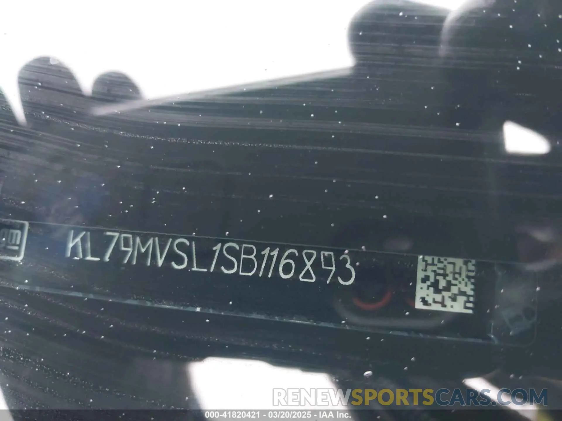 17 Photograph of a damaged car KL79MVSL1SB116893 CHEVROLET TRAILBLAZER 2025