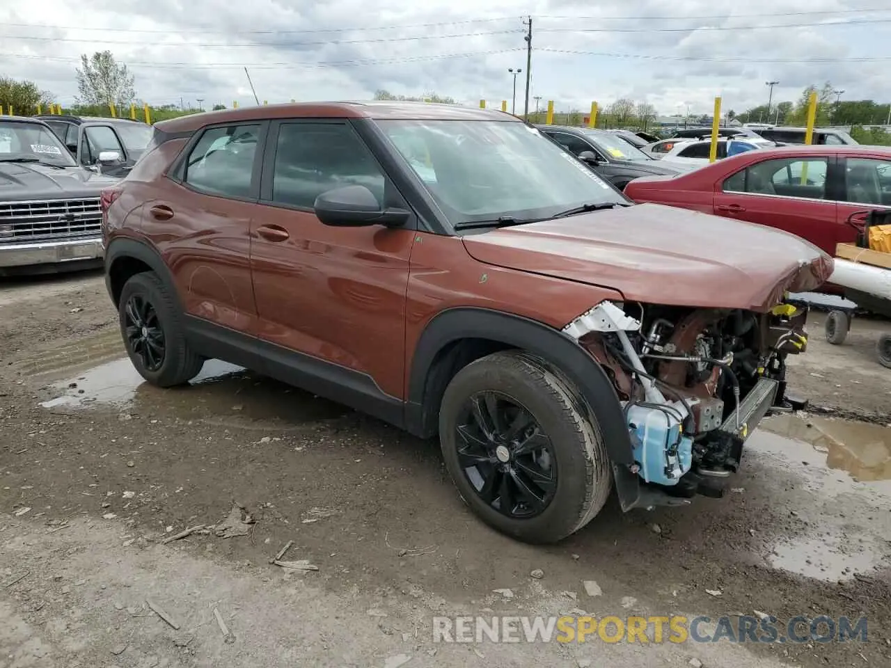 4 Photograph of a damaged car KL79MMS20MB095488 CHEVROLET TRAILBLZR 2021