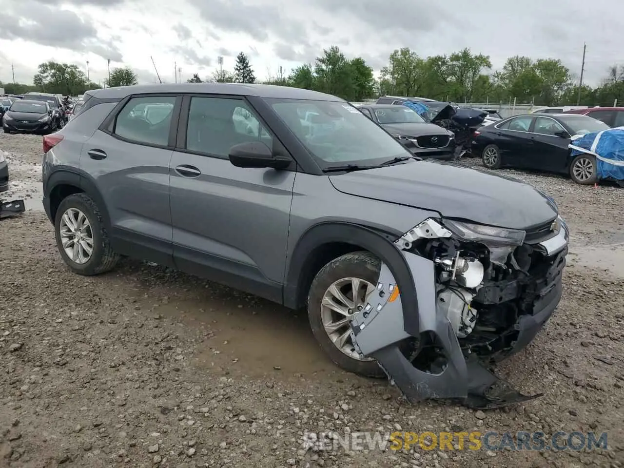 4 Photograph of a damaged car KL79MMS23MB001703 CHEVROLET TRAILBLZR 2021