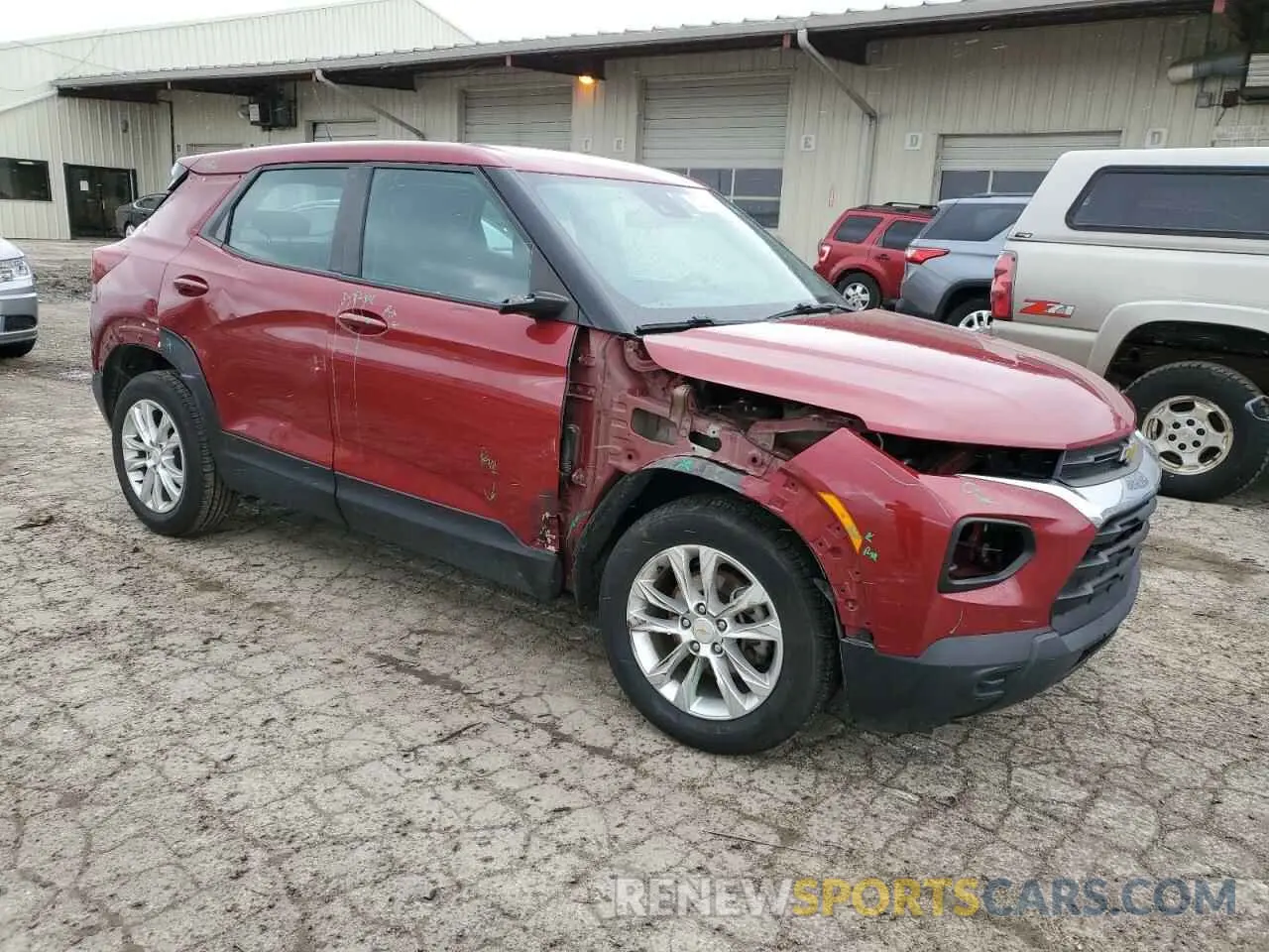 4 Photograph of a damaged car KL79MMS24MB133689 CHEVROLET TRAILBLZR 2021