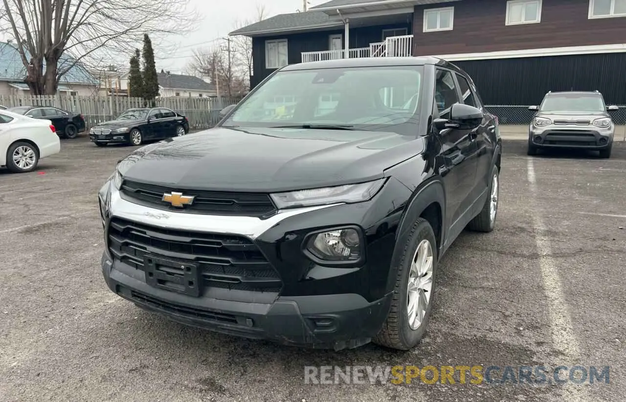 2 Photograph of a damaged car KL79MMS29MB005593 CHEVROLET TRAILBLZR 2021