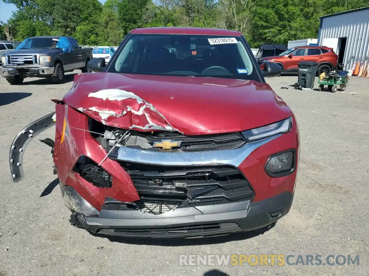 5 Photograph of a damaged car KL79MMS2XMB142140 CHEVROLET TRAILBLZR 2021