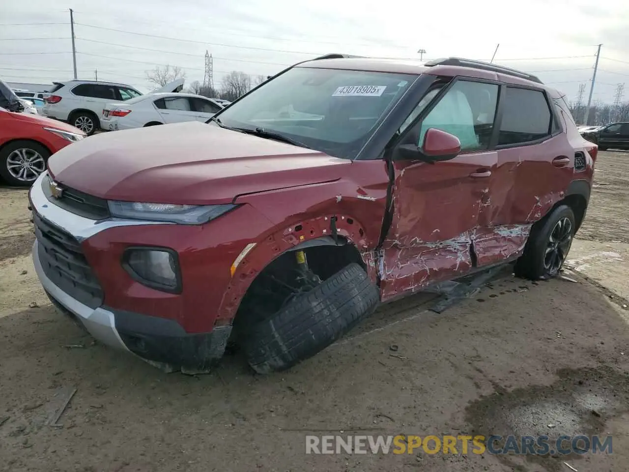 1 Photograph of a damaged car KL79MPS26MB092919 CHEVROLET TRAILBLZR 2021
